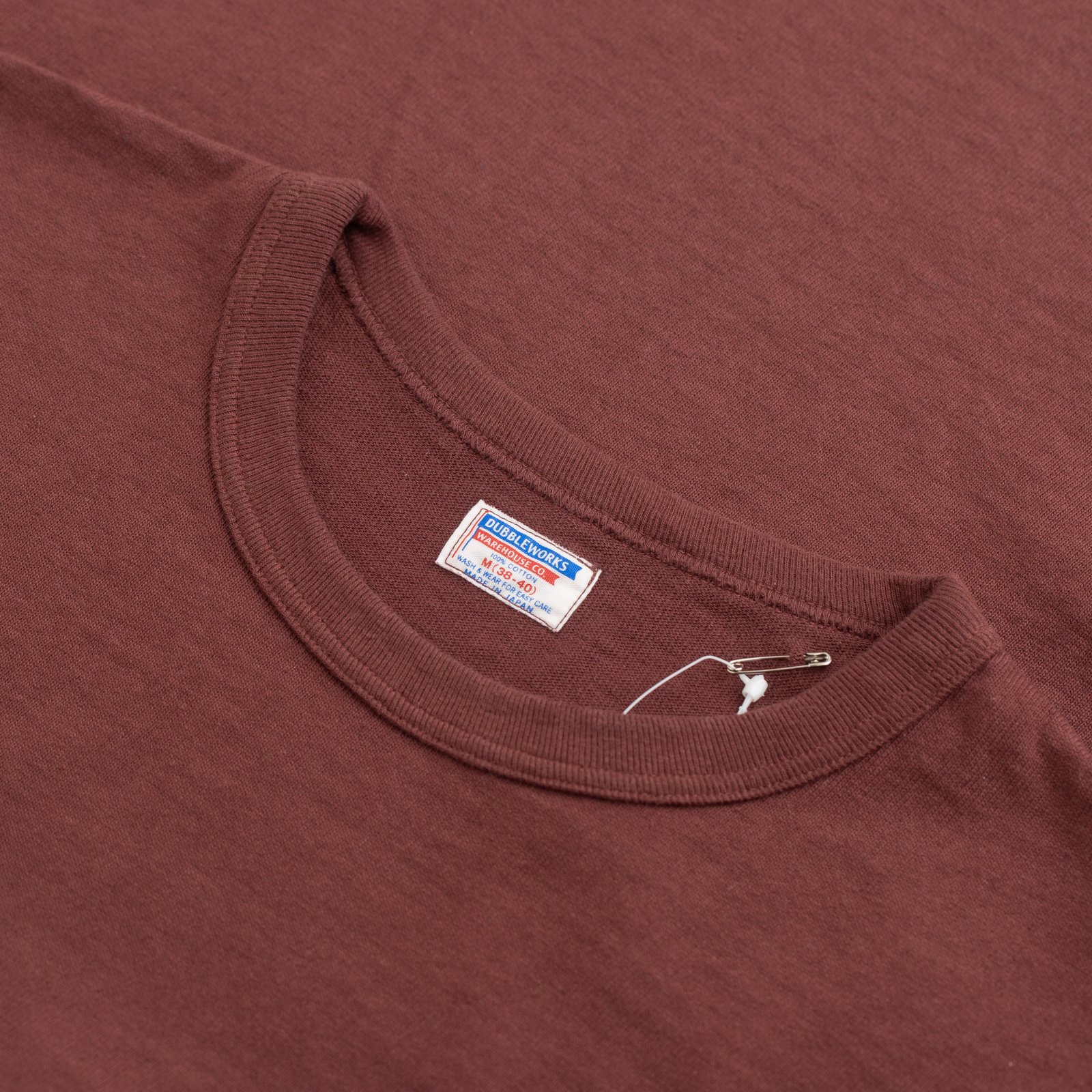 Heavyweight Short Sleeve Tee in Bordeaux