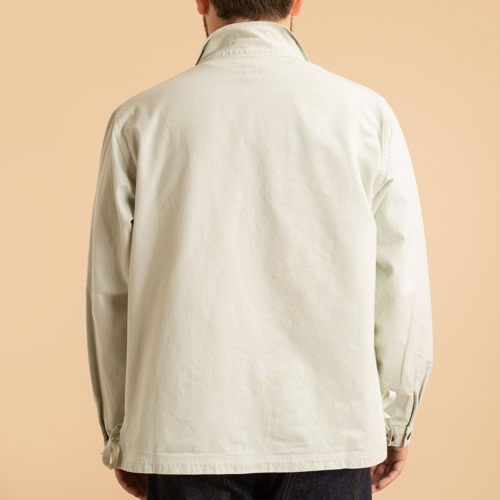 8oz Canvas Wing Collar Shirt Jacket Matcha
