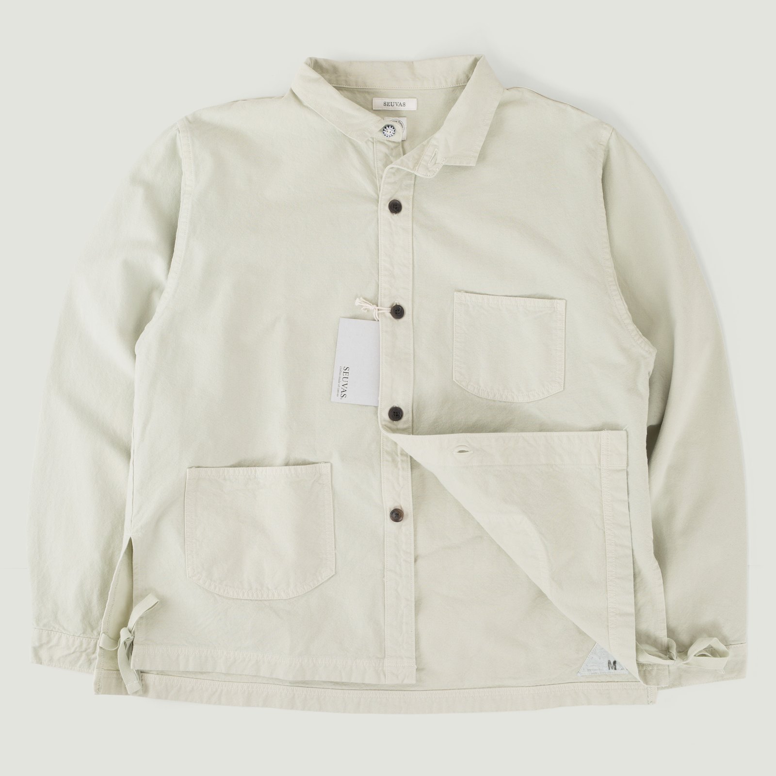 8oz Canvas Wing Collar Shirt Jacket Matcha