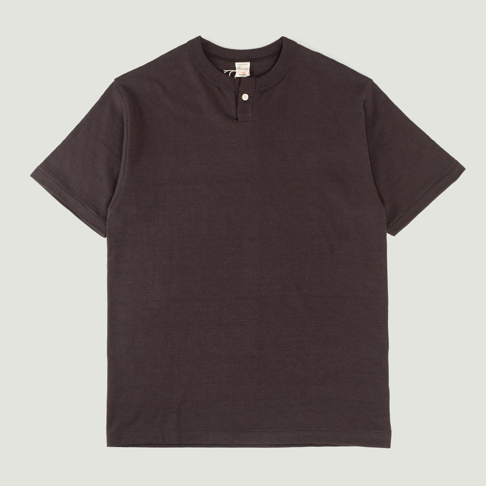 Lot 4082 One-Button Henley Neck T-Shirt Black