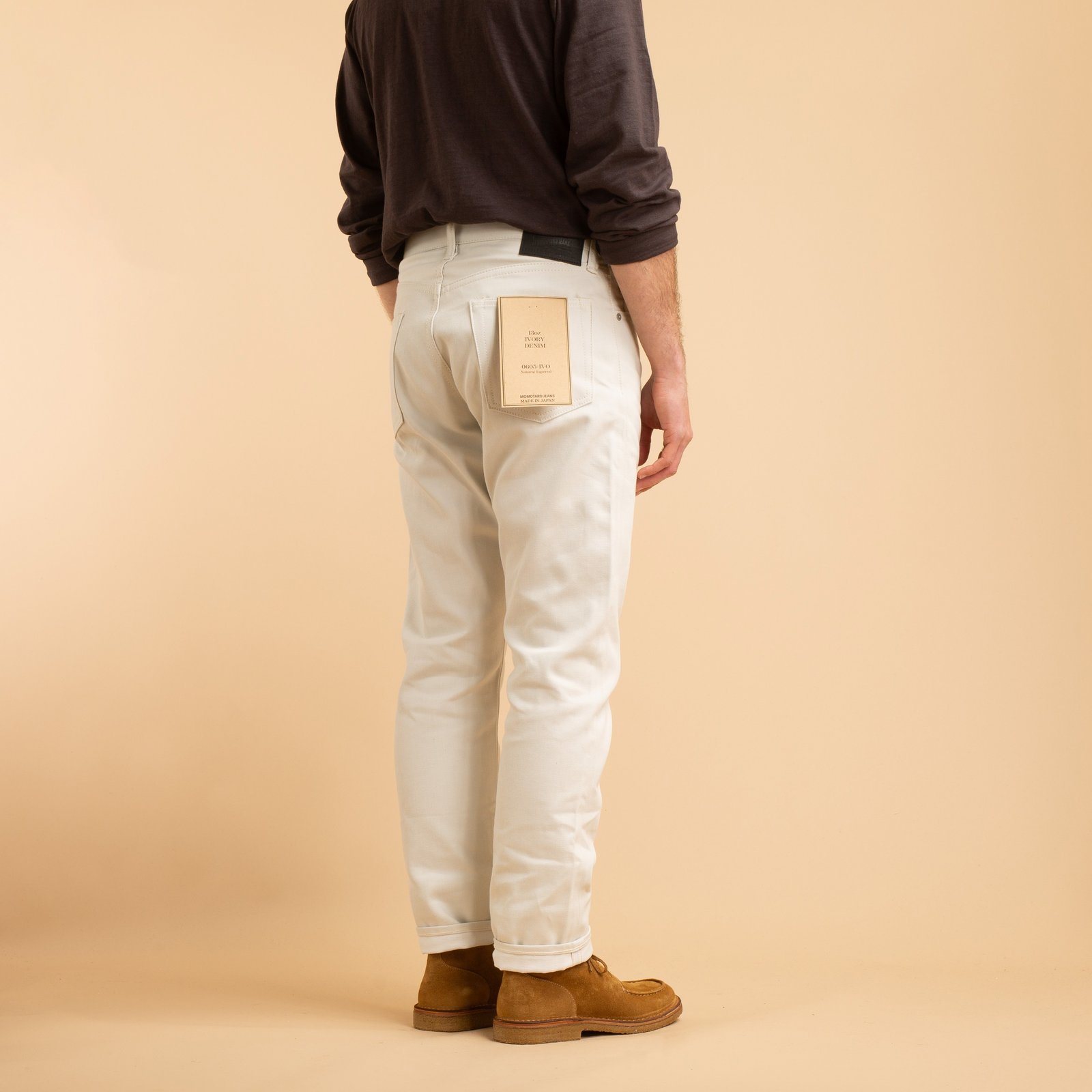 13oz Ivory Denim Natural Tapered