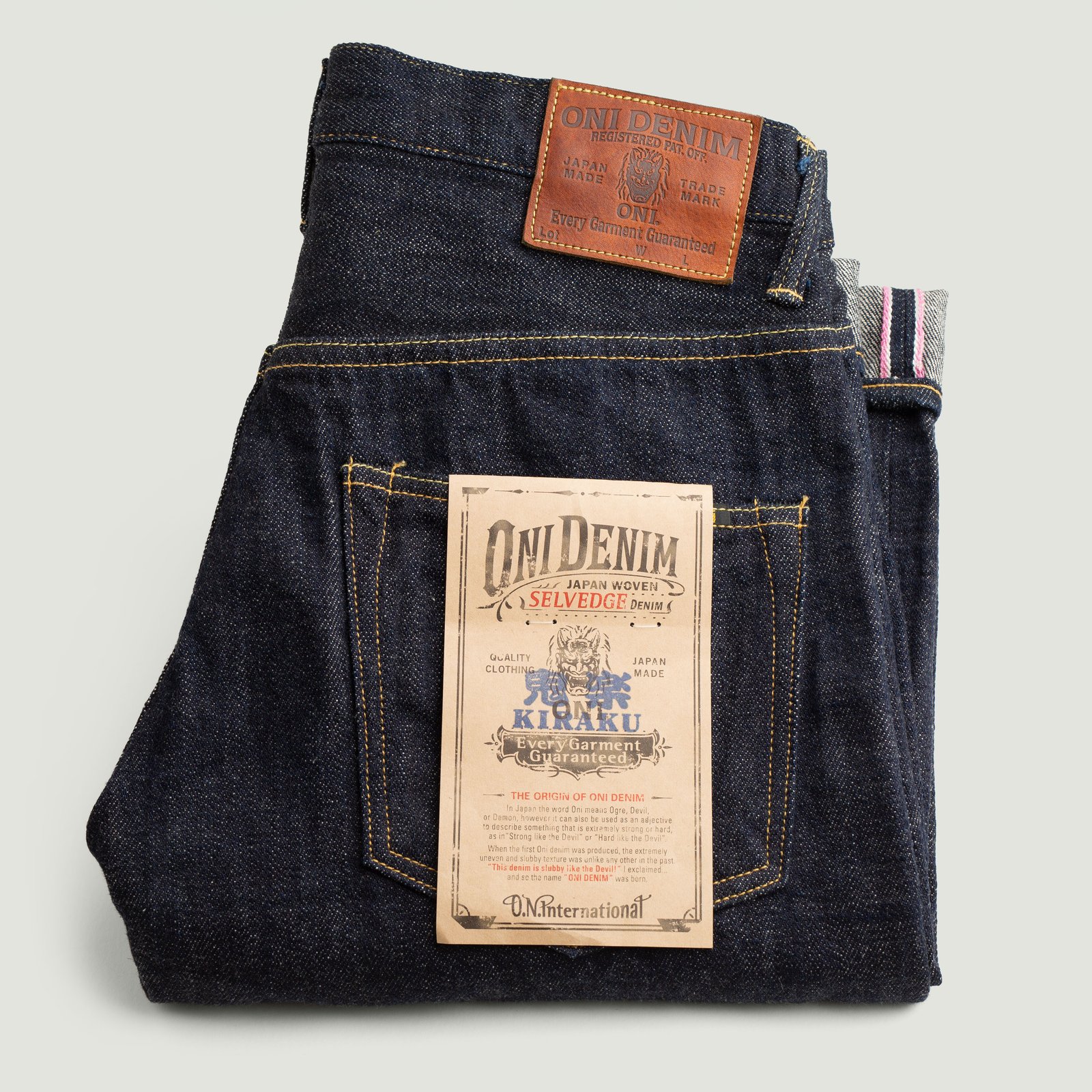 022-KI 12oz Kiraku Selvedge Denim Relax Straight