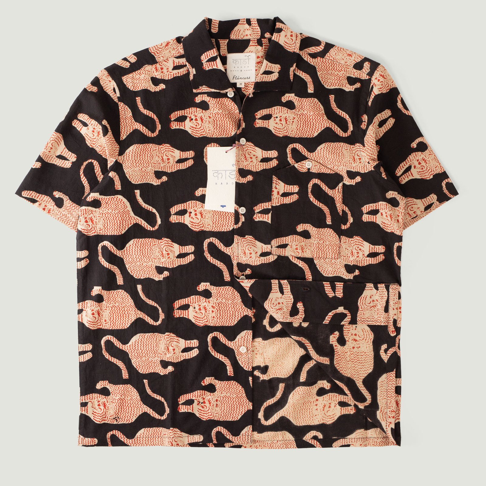 KARDO x FLANEURS / S/S Shirt BP69 Black/Red