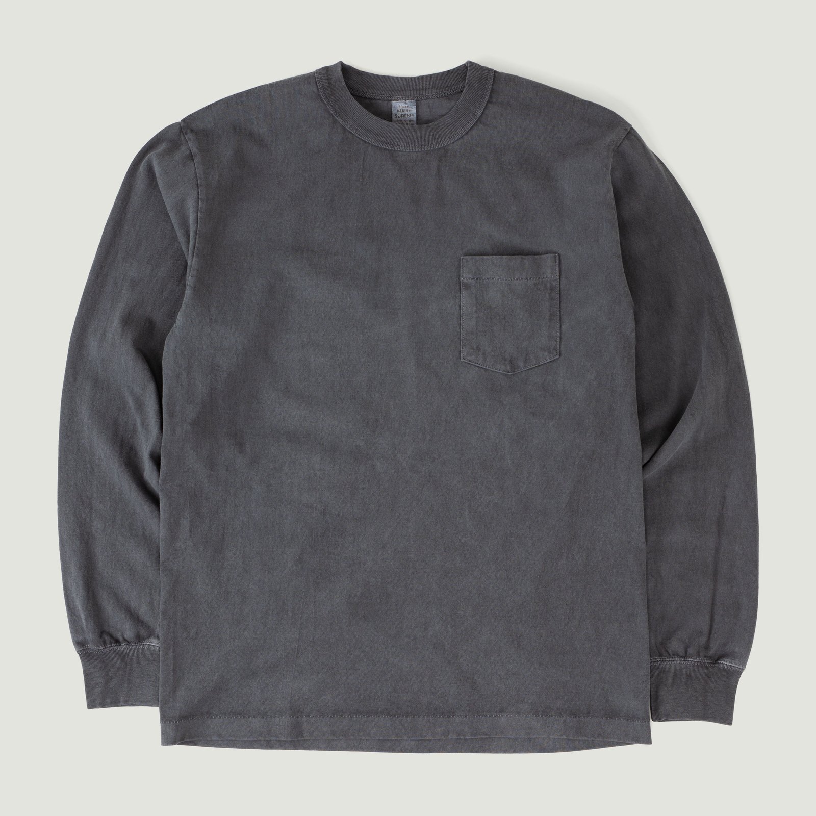 "SURE MFG" 7.5oz Pocket Long Sleeve Tee The Last Navy