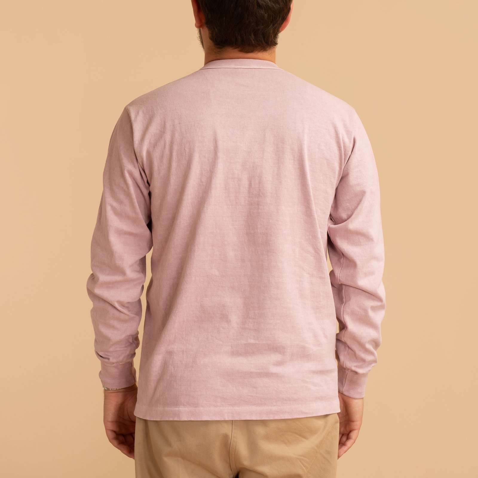 "SURE MFG" 7.5oz Pocket Long Sleeve Tee in Lilac
