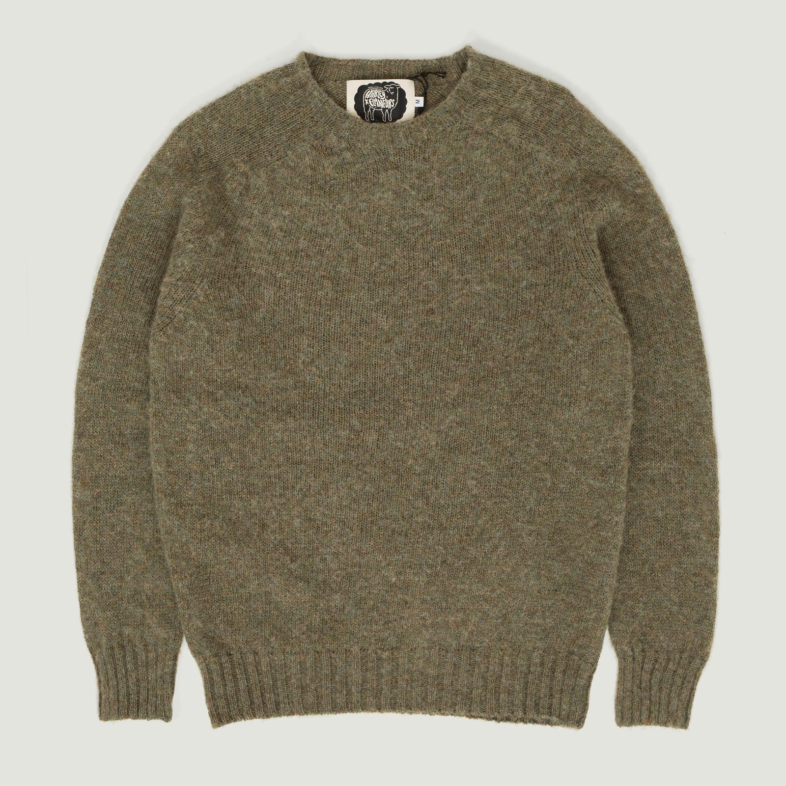 HARLEY OF SCOTLAND X FLANEURS / Shaggy Crew Neck Sweater Heath