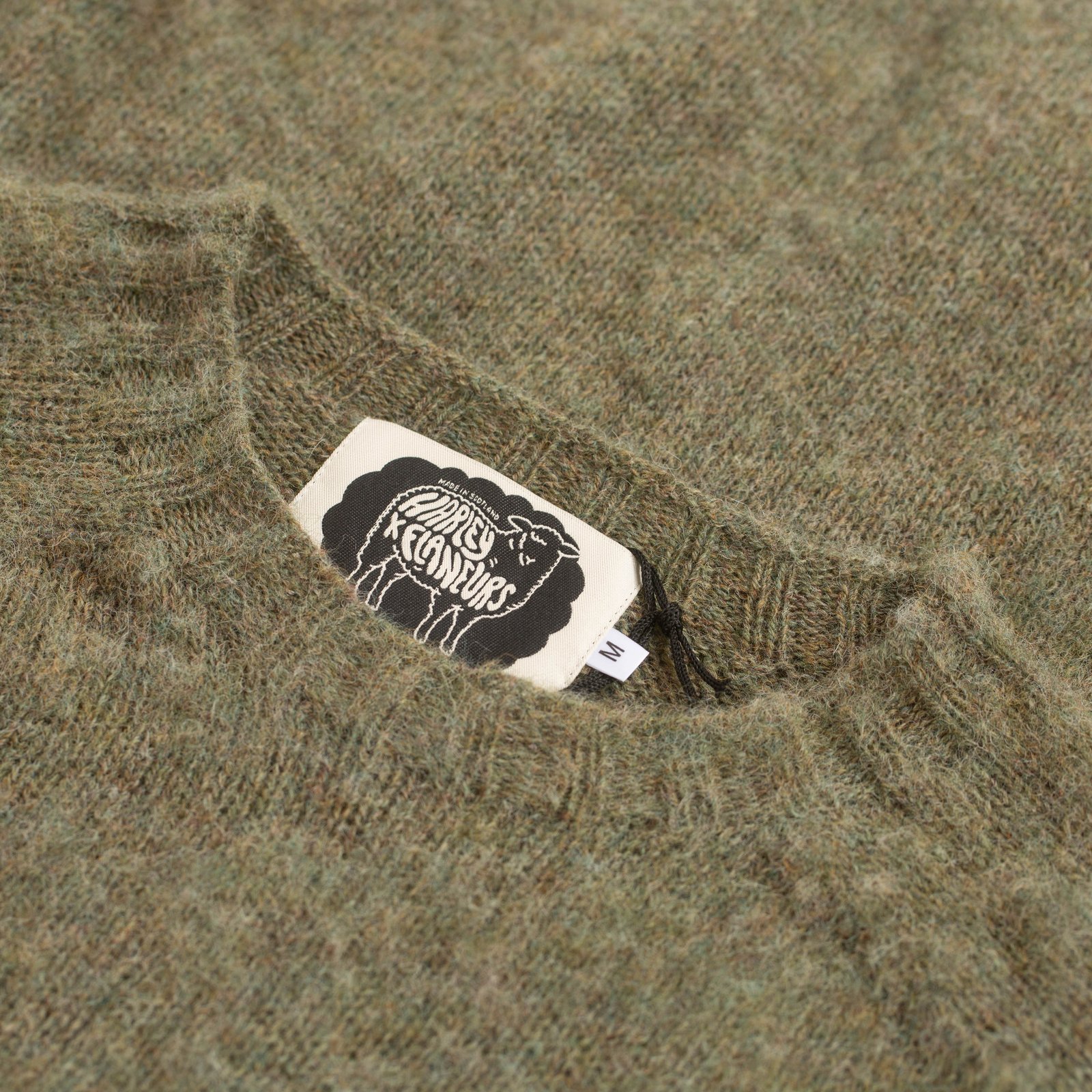 HARLEY OF SCOTLAND X FLANEURS / Shaggy Crew Neck Sweater Heath