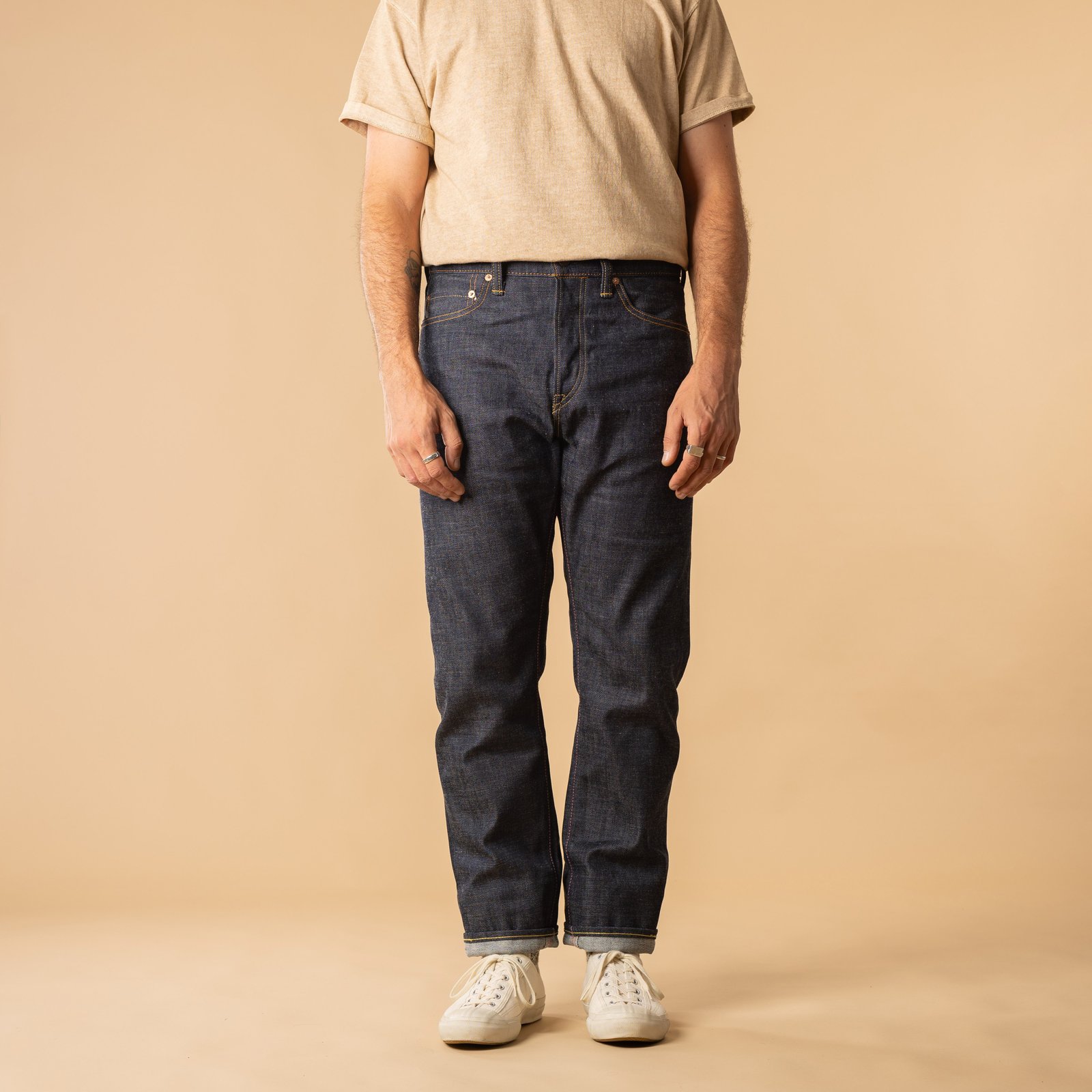 0605-40 Natural Tapered 14,7oz Legacy Blue Denim