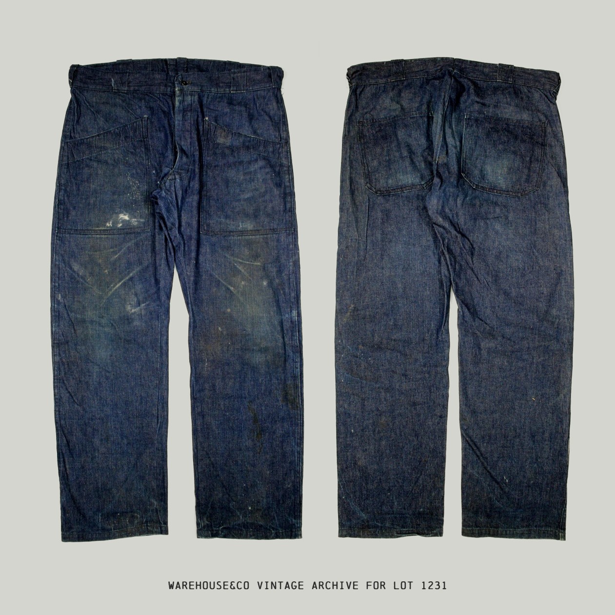 Lot 1231 New Deal Programs Denim Trousers