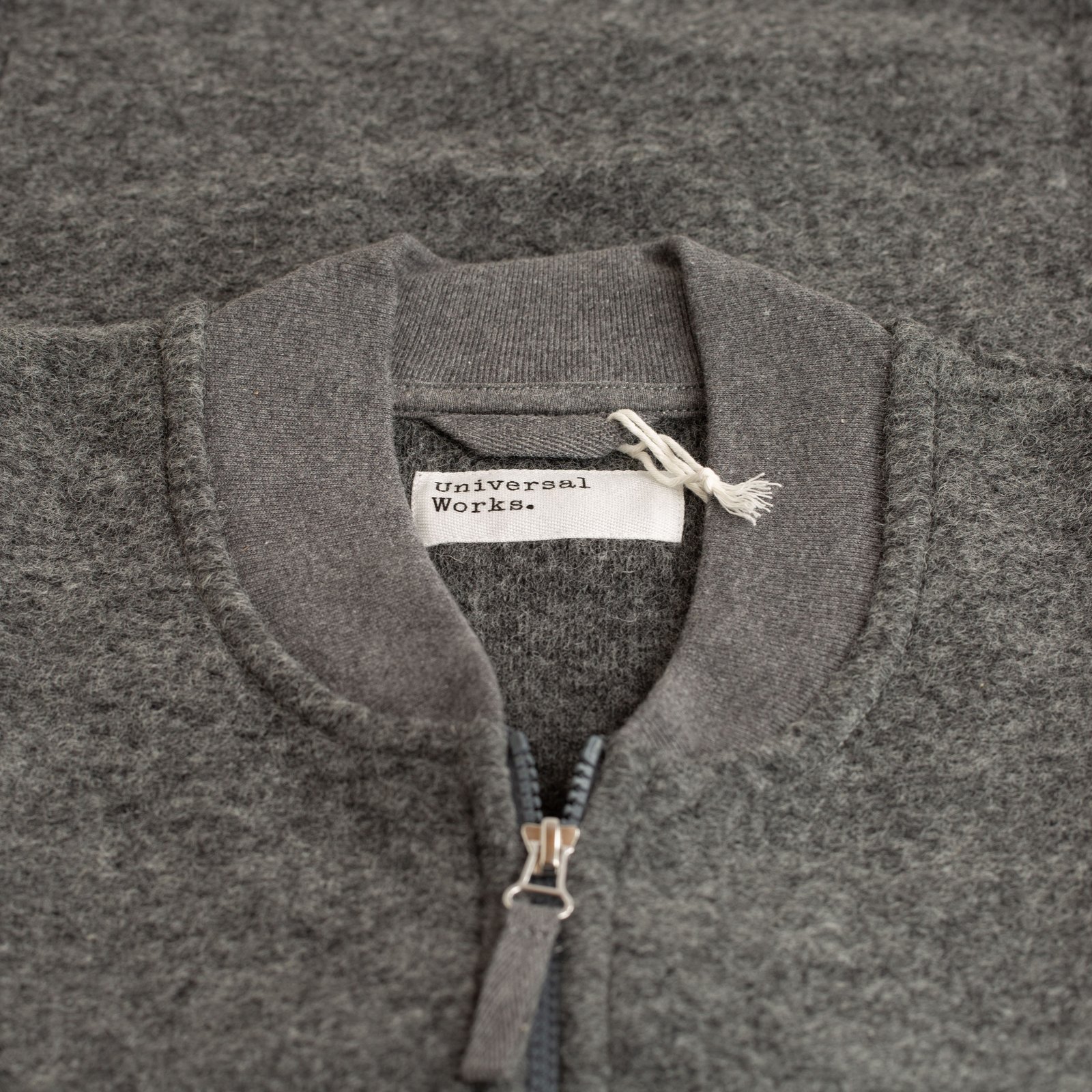 Wool Fleece Zip Waistcoat in Grey Marl