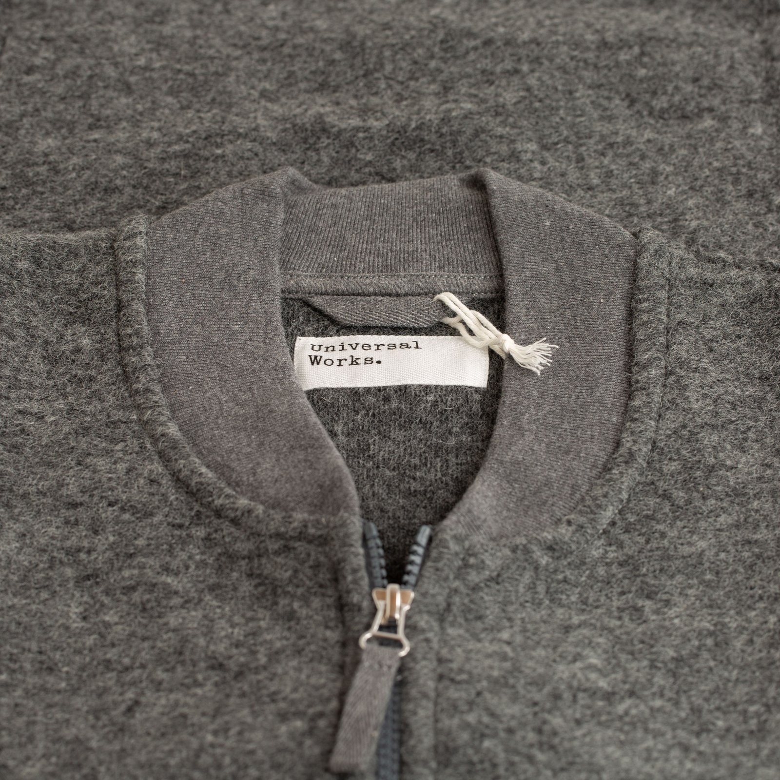 Wool Fleece Zip Waistcoat Grey Marl