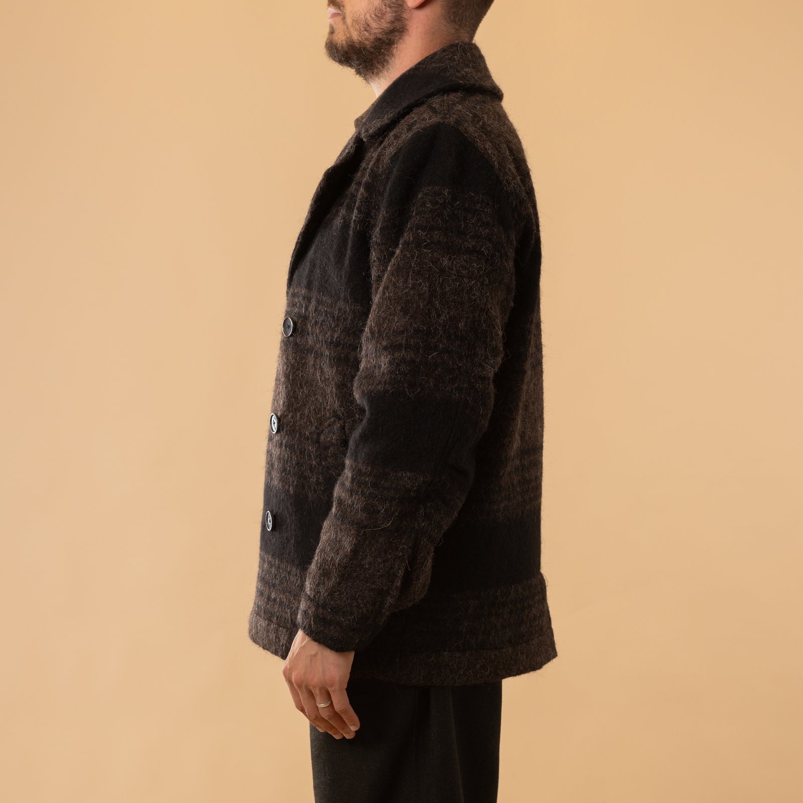 Alpaca Recycled Mix Peacoat Brown/Black