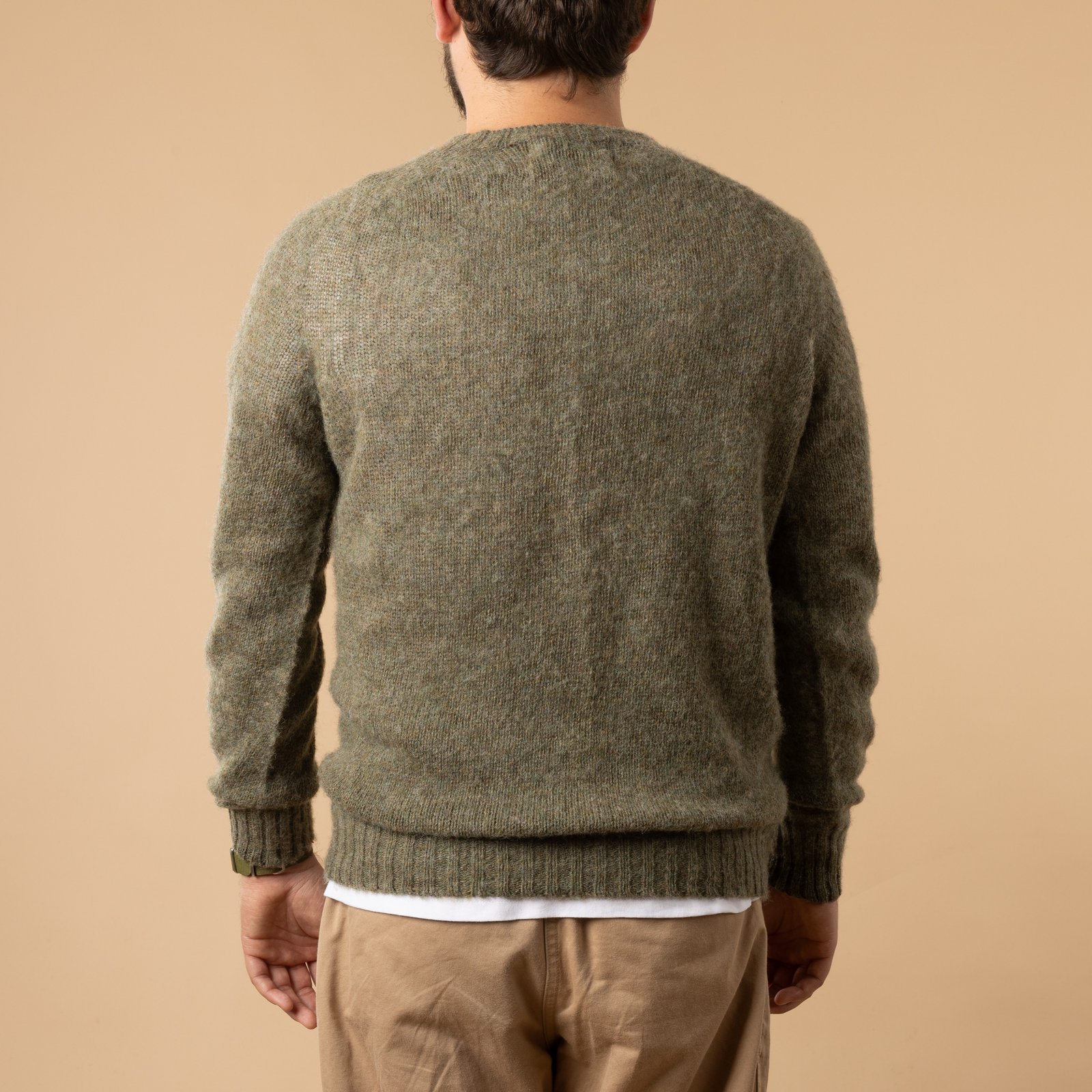 HARLEY OF SCOTLAND X FLANEURS / Shaggy Crew Neck Sweater Heath