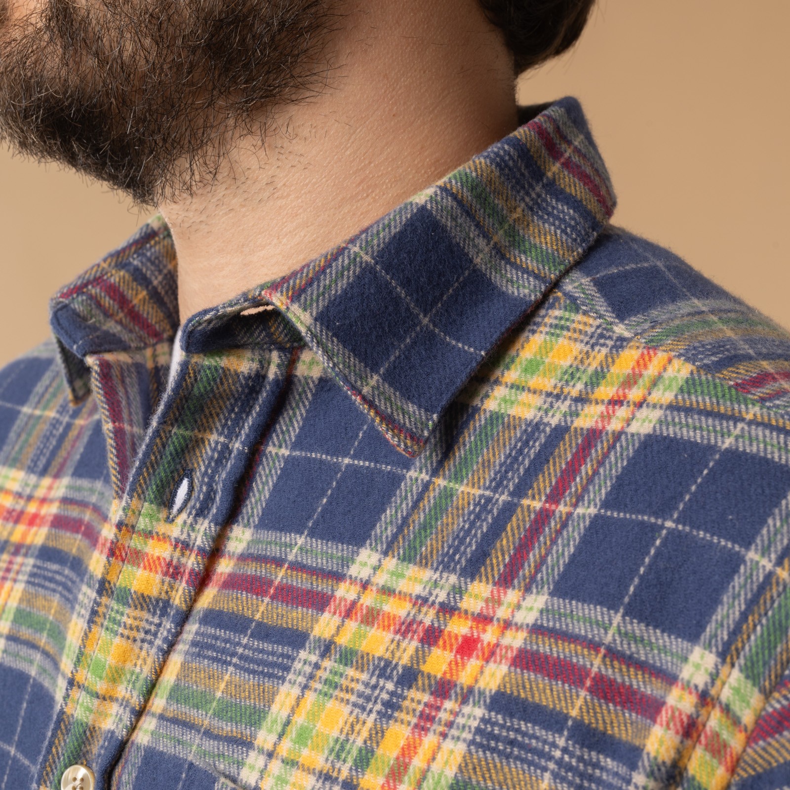 Chemise en coton PORTUGUESE FLANNEL Olissipo Shirt détail de face