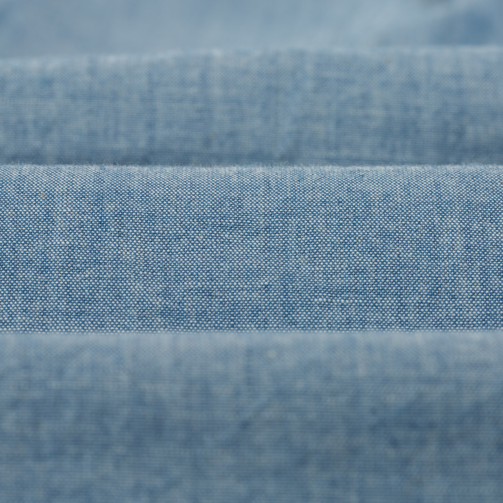 Beams Plus FW24 Oxford B.D Shirt Chambray Flâneurs Closeup