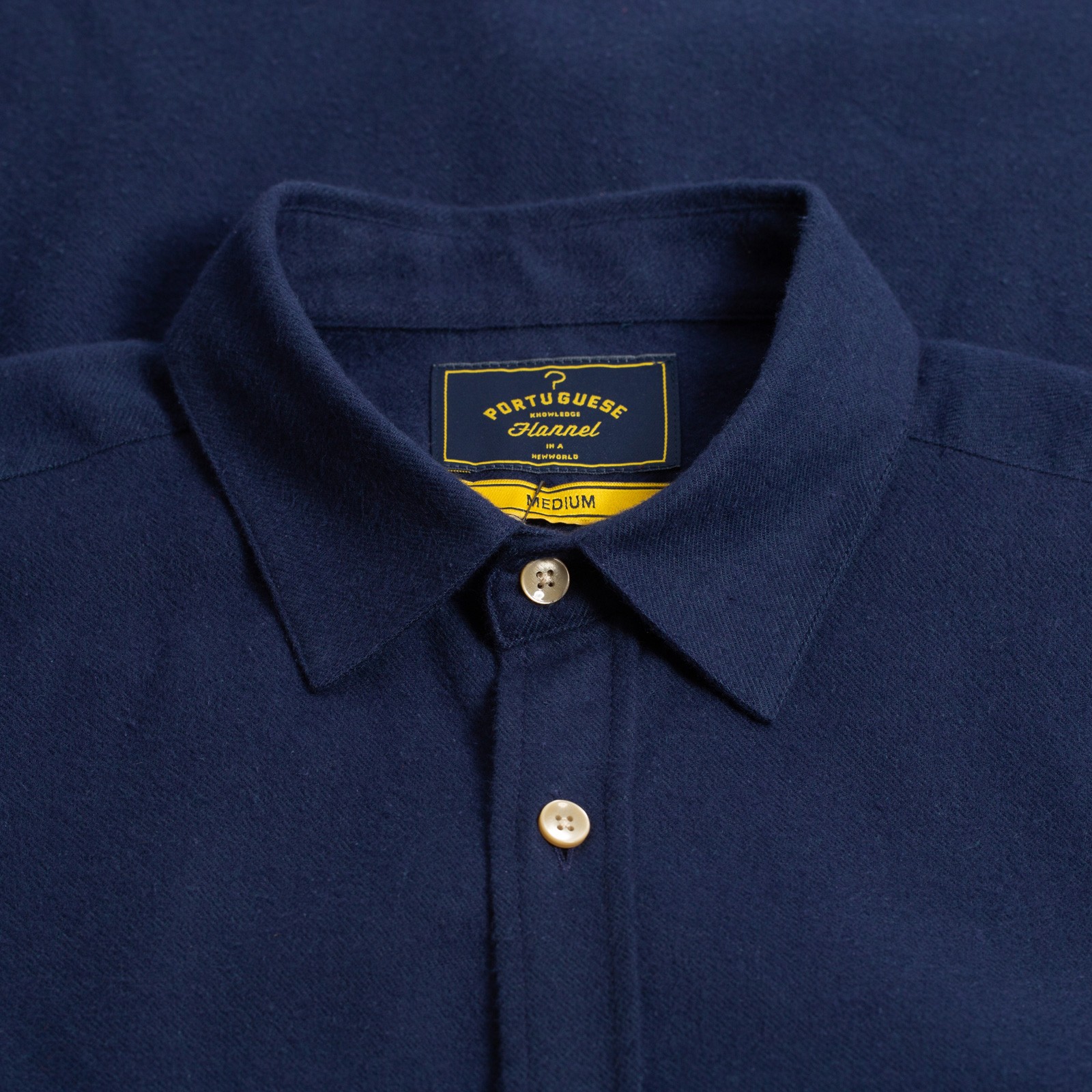 shirt collar-loafers-PORTUGUESE FLANNEL-Teca Shirt-Navy-2