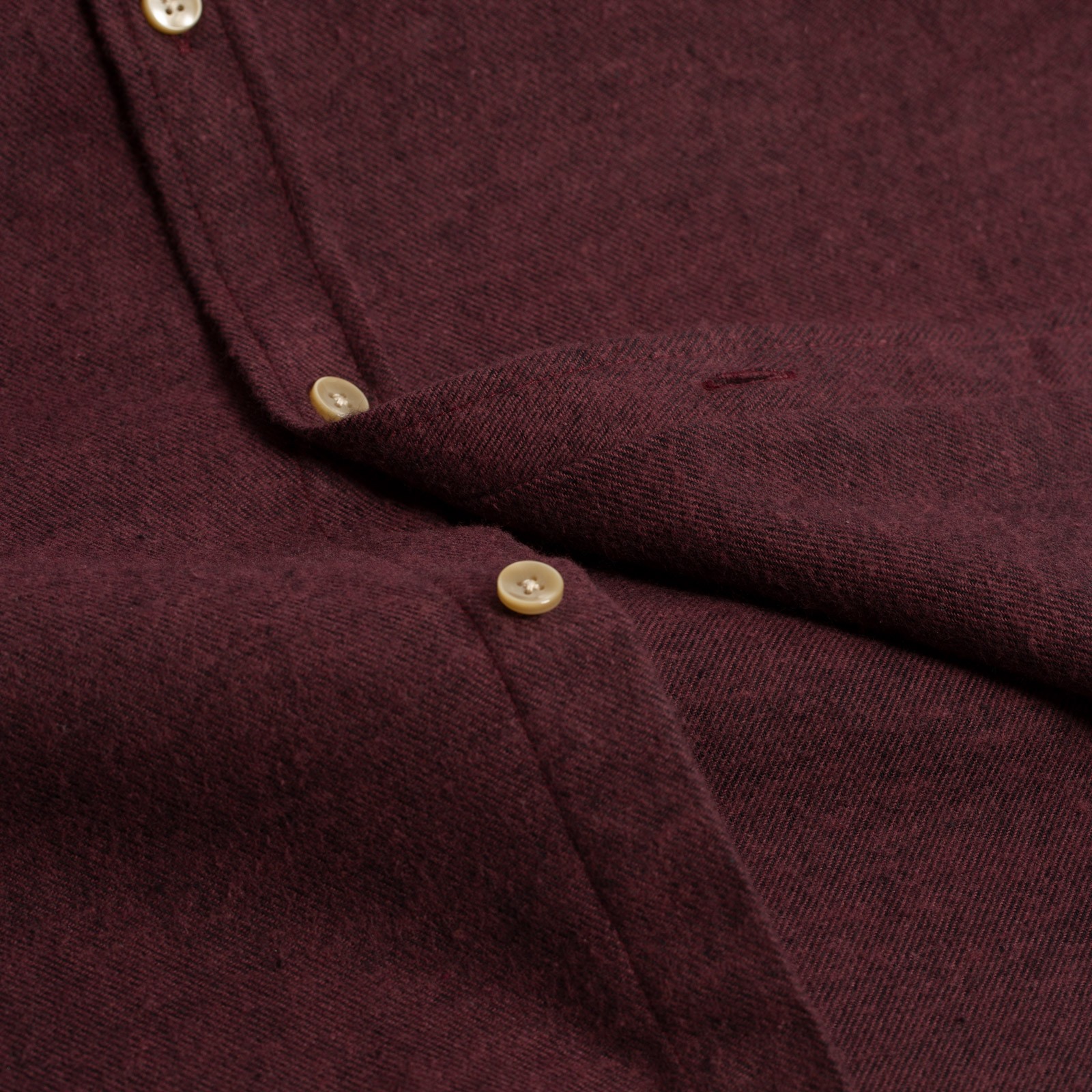 Shirt - Flannel - Portuguese Flannel - Teca Shirt - Bordeaux Fabric
