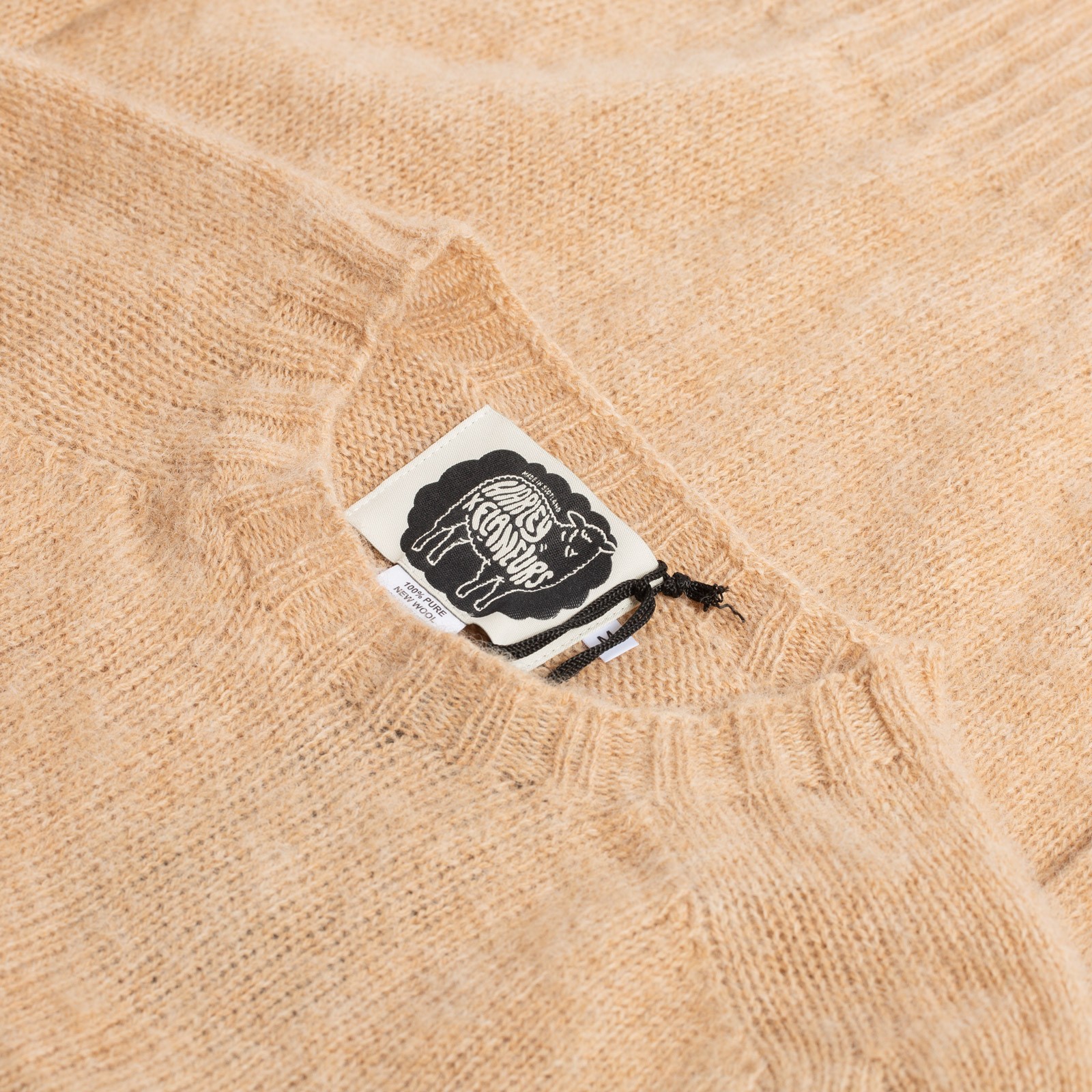 HARLEY OF SCOTLAND X FLÂNEURS Malt Shaggy Crew Neck Sweater