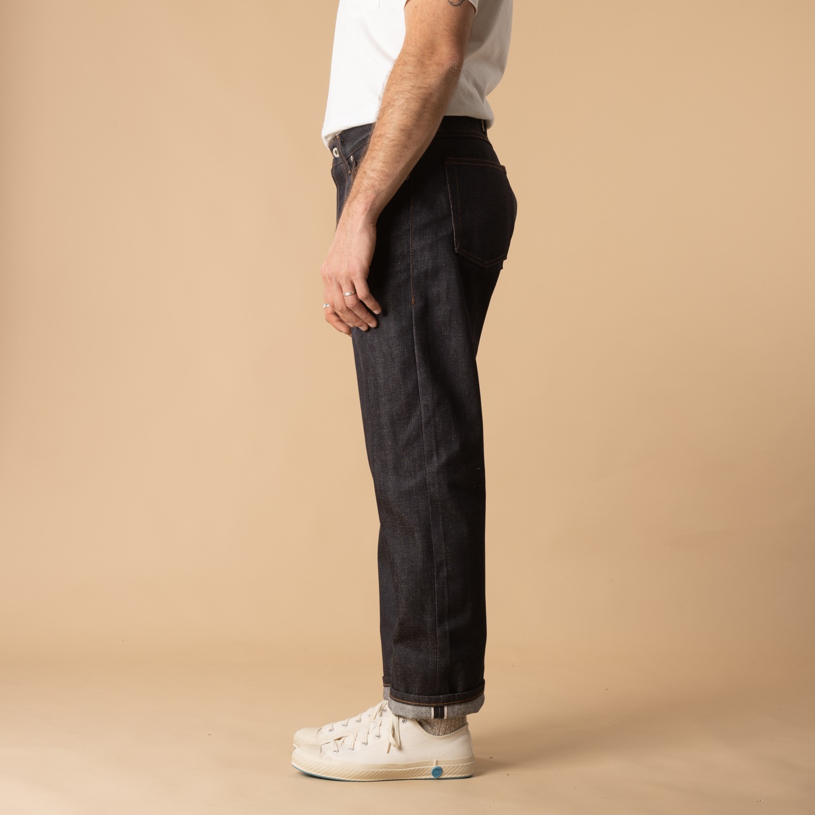 jeans-NAKED & FAMOUS-coup-TrueGuy Forever Blue Selvedge-de-profil