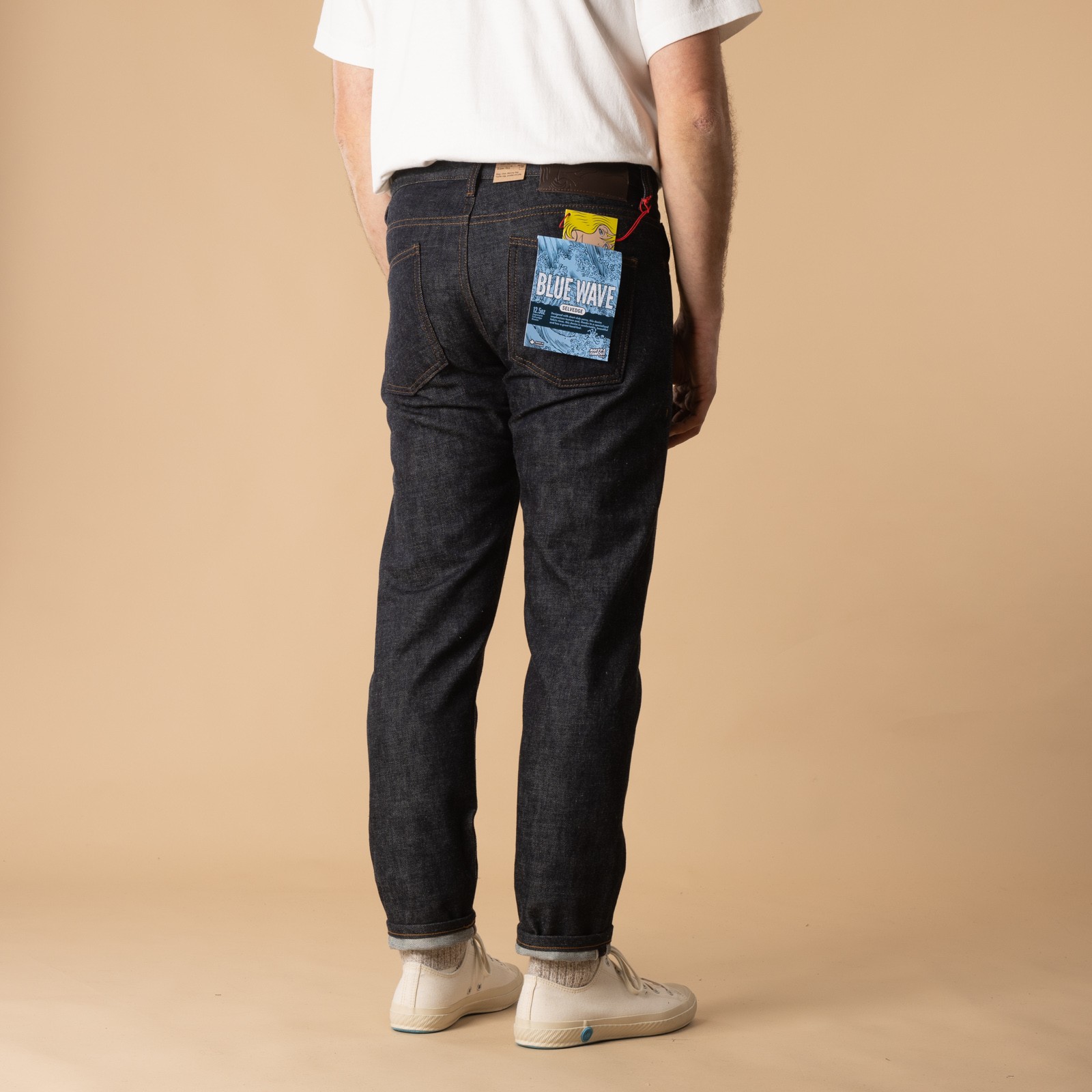 Jeans-NAKED & FAMOUS-coupe-SuperGuy Blue Wave Selvedge-de-dos