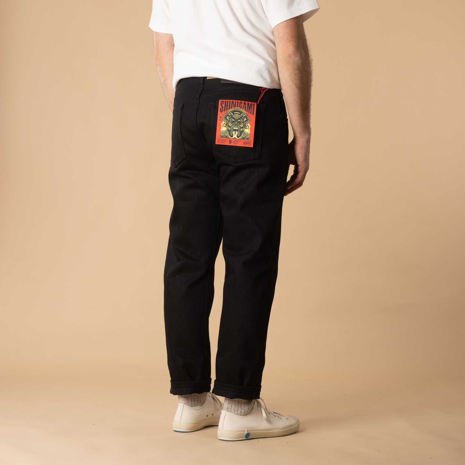 NAKED & FAMOUS jeans - WeirdGuy Shinigami Selvedge cut - back view