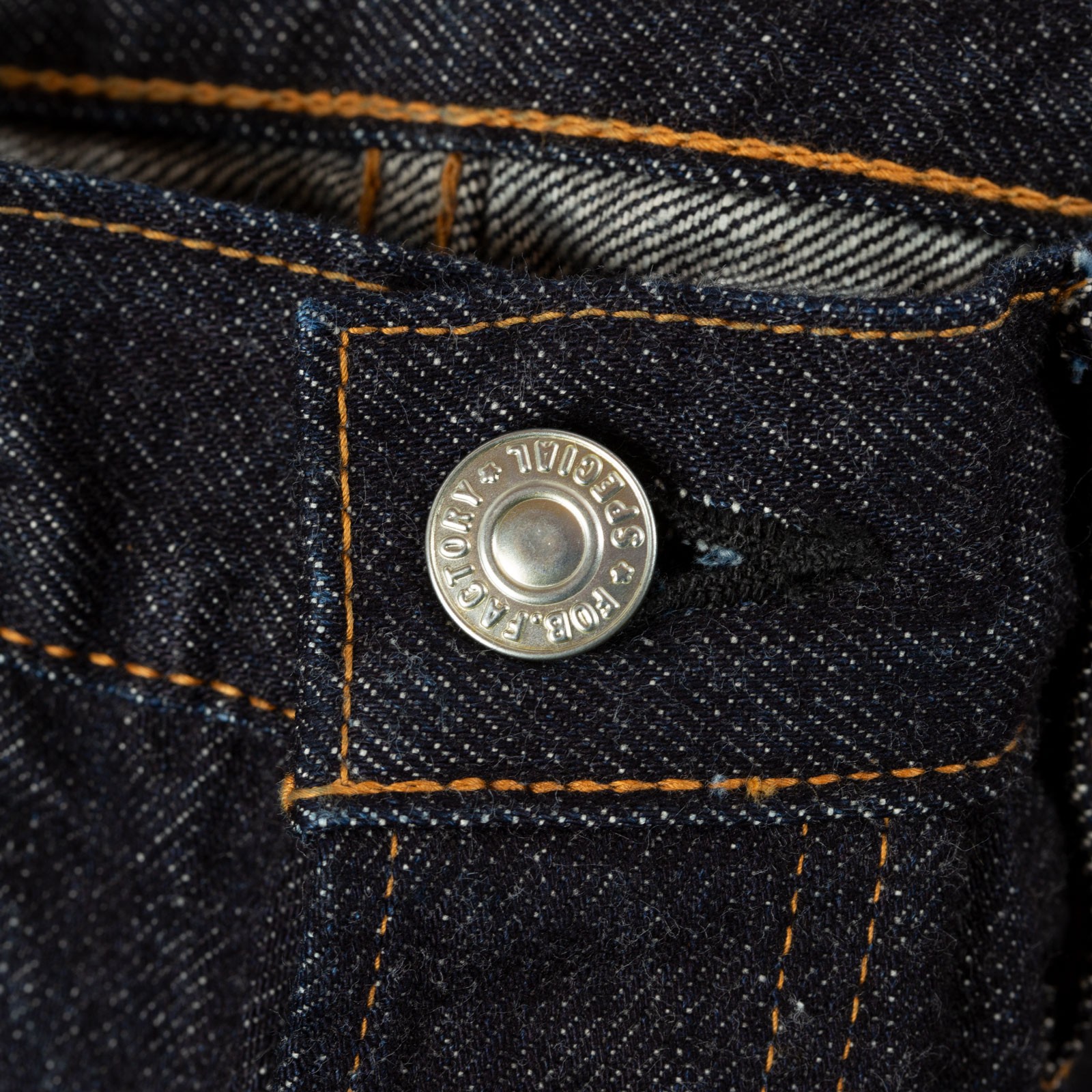button-fly - loafers - jeans - FOB FACTORY F153 5P Tapered Selvedge Denim