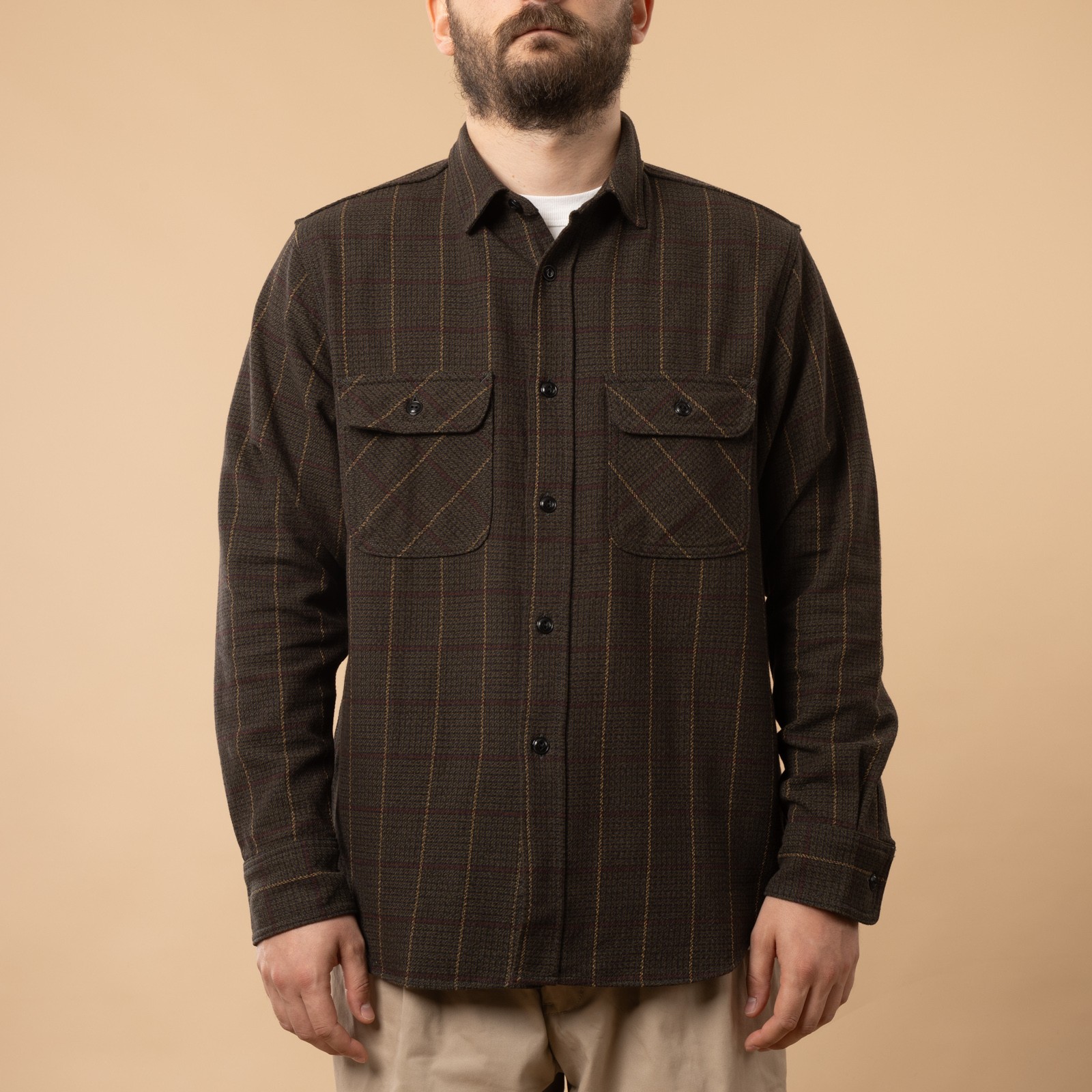 F3504 Nel Work Shirt Olive