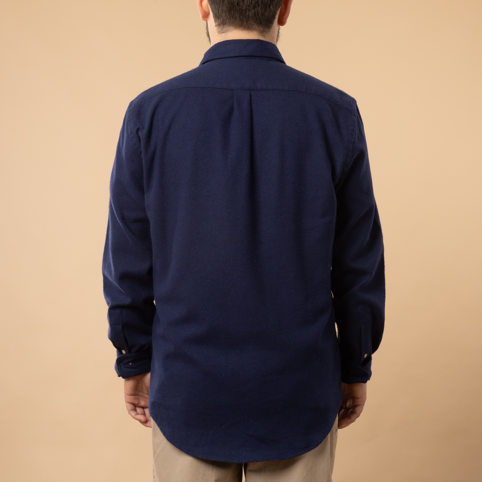 Navy Teca Shirt from PORTUGUESE FLANNEL - Back View