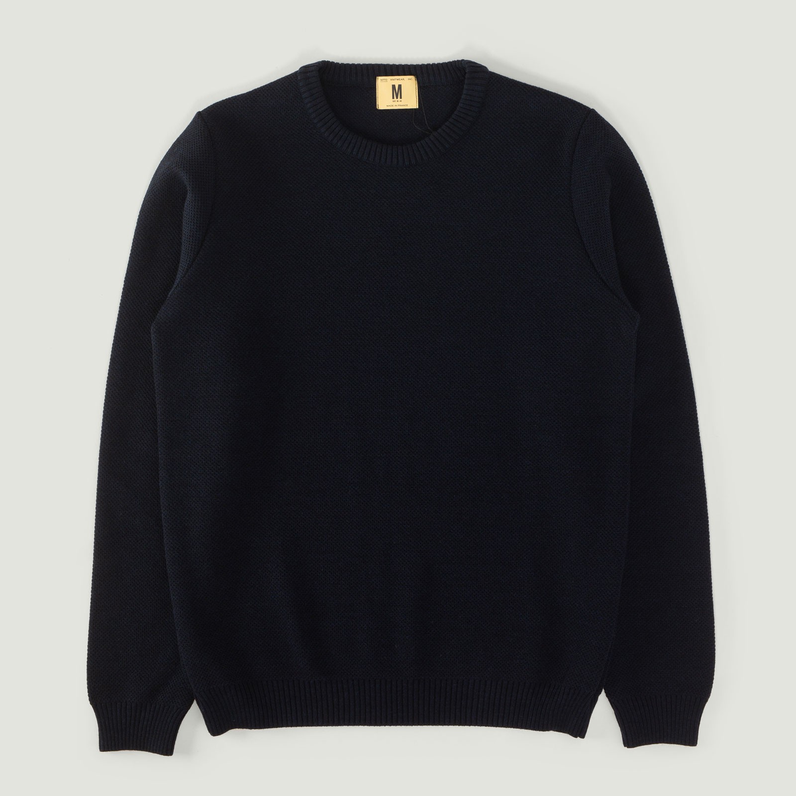 Wool Sweater - Round Neck - Youri - Navy