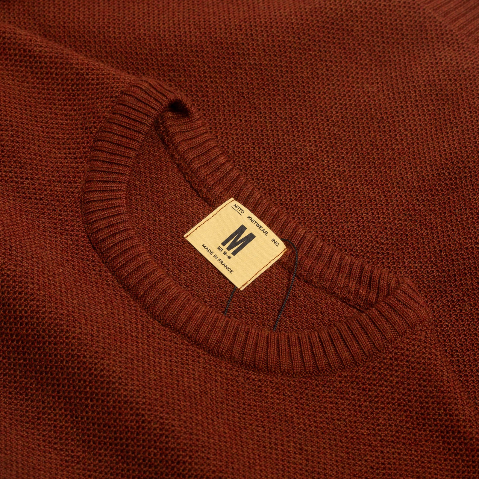NITTO KNITWEAR Youri Brick-Colored Sweater