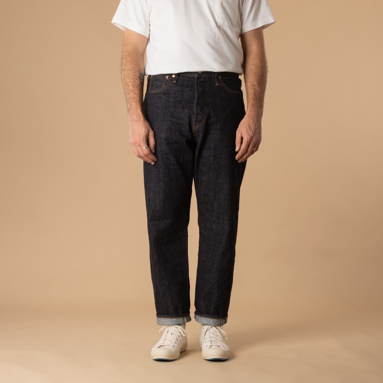Jeans FOB Factory F153 5P Tapered Selvedge Face Denim