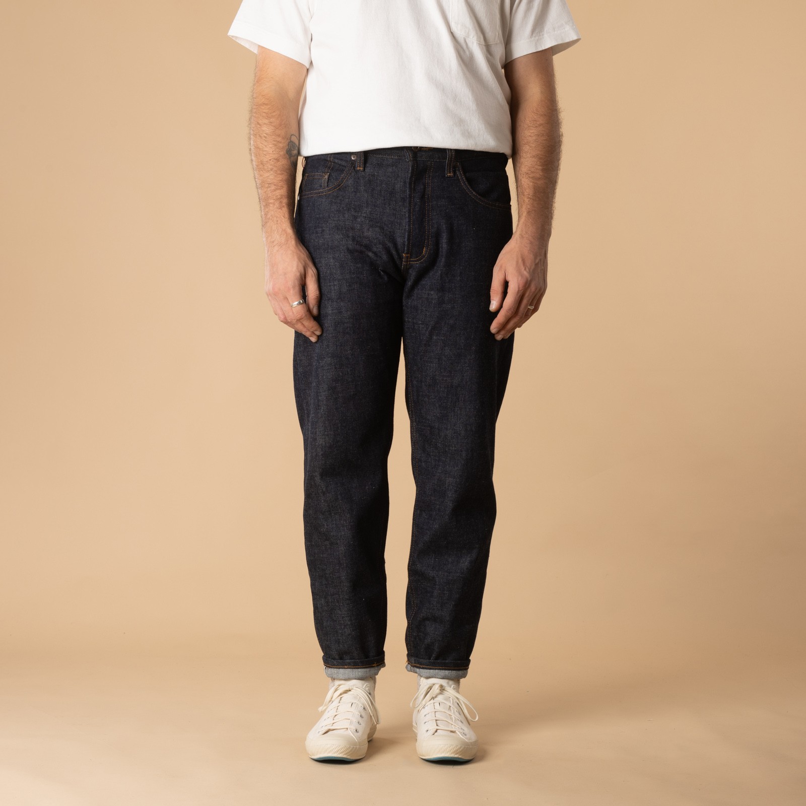 Jeans-NAKED & FAMOUS-coup-EasyGuy Blue Wave Selvedge-de-face