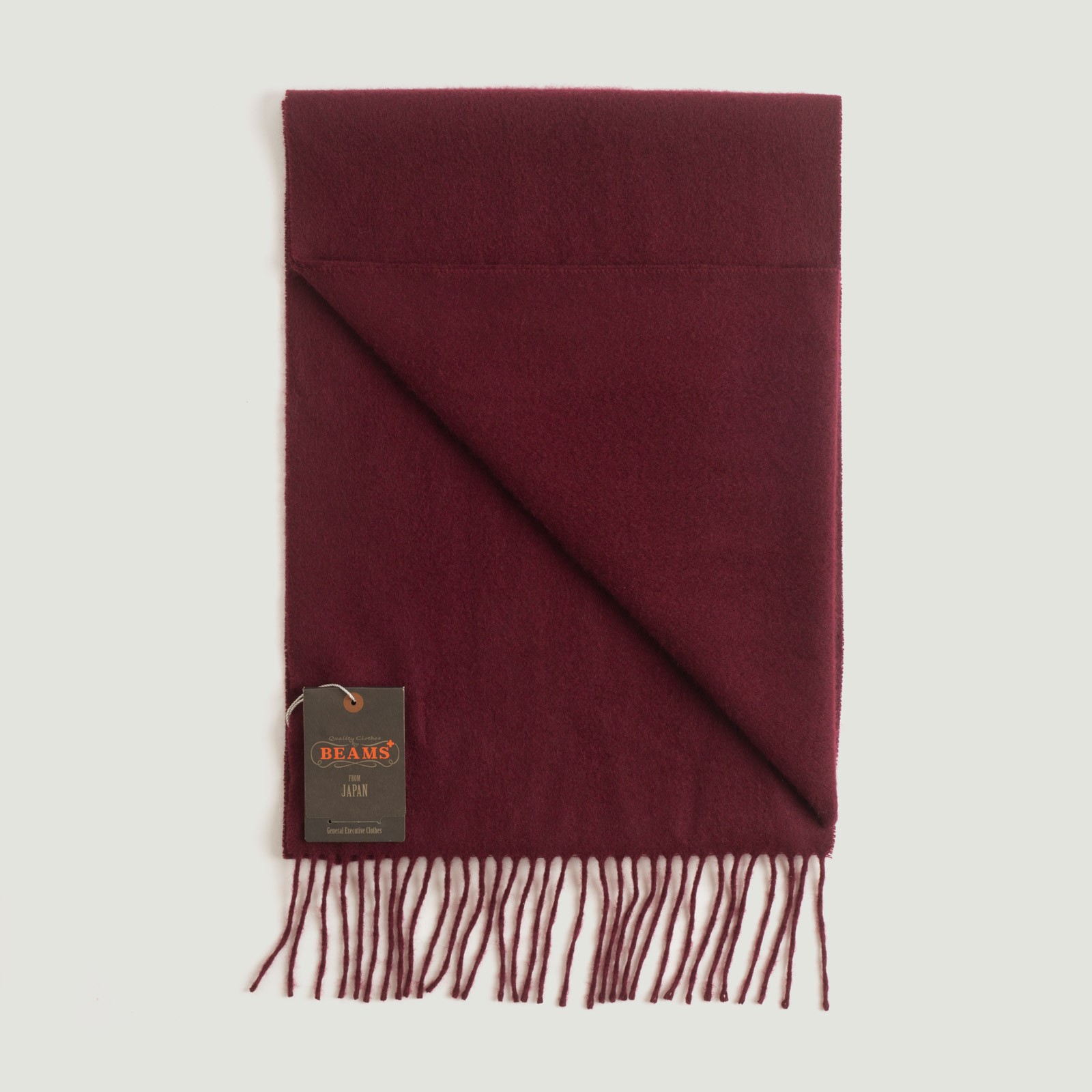 Vignette  écharpe en cachemire BEAMS PLUS Cashmere Scarf Solid couleur burgundy