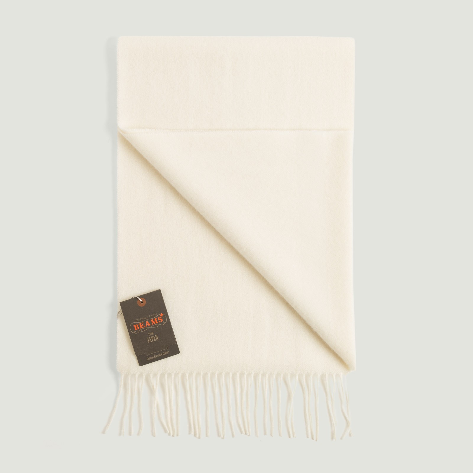 vignette écharpe en cachemire BEAMS PLUS Cashmere Scarf Solid couleur Off white