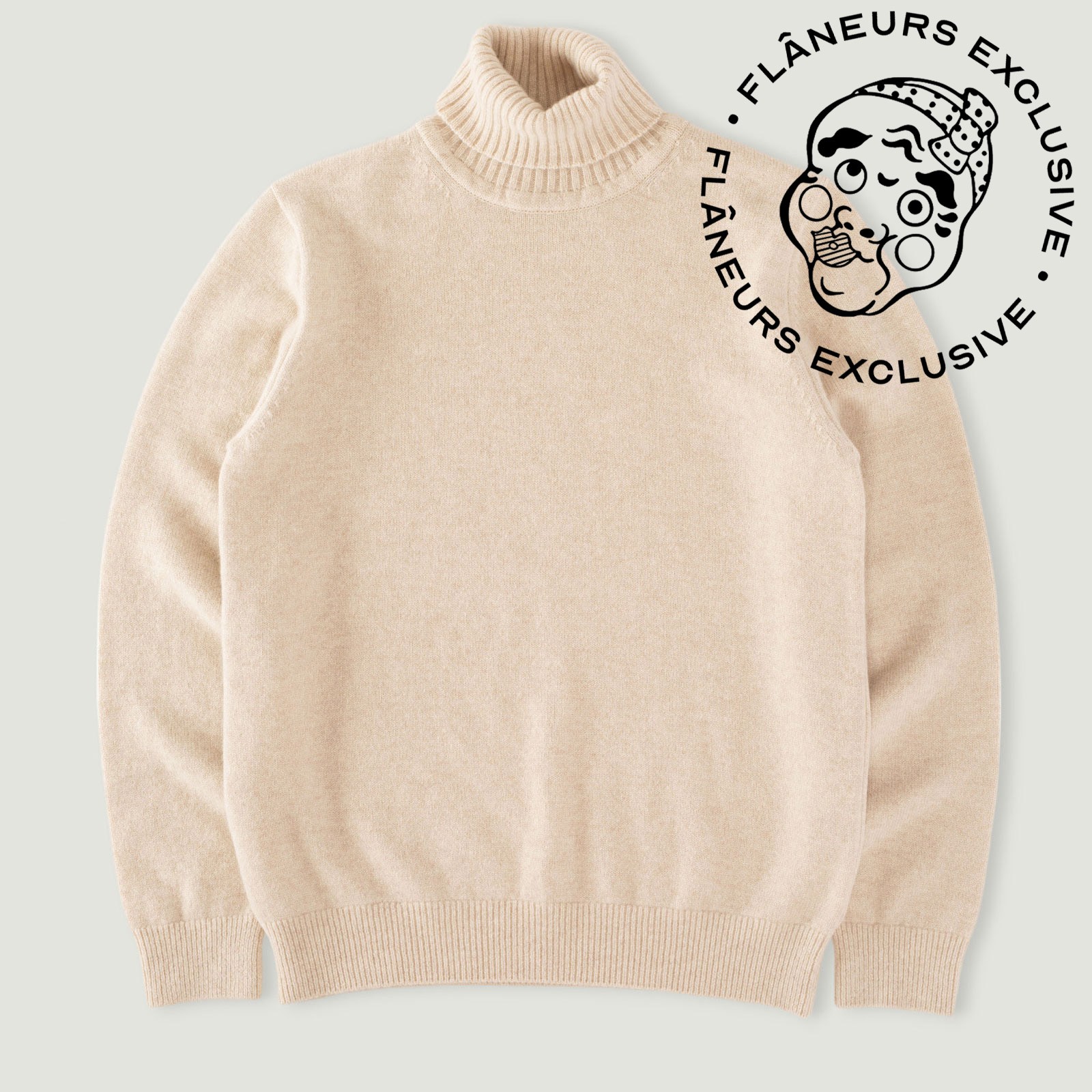 Thumbnail-flâneurs-Mooncastle-Japanese-sweater-Wool-and-Cashmere-Turtleneck-Natural-exclusive