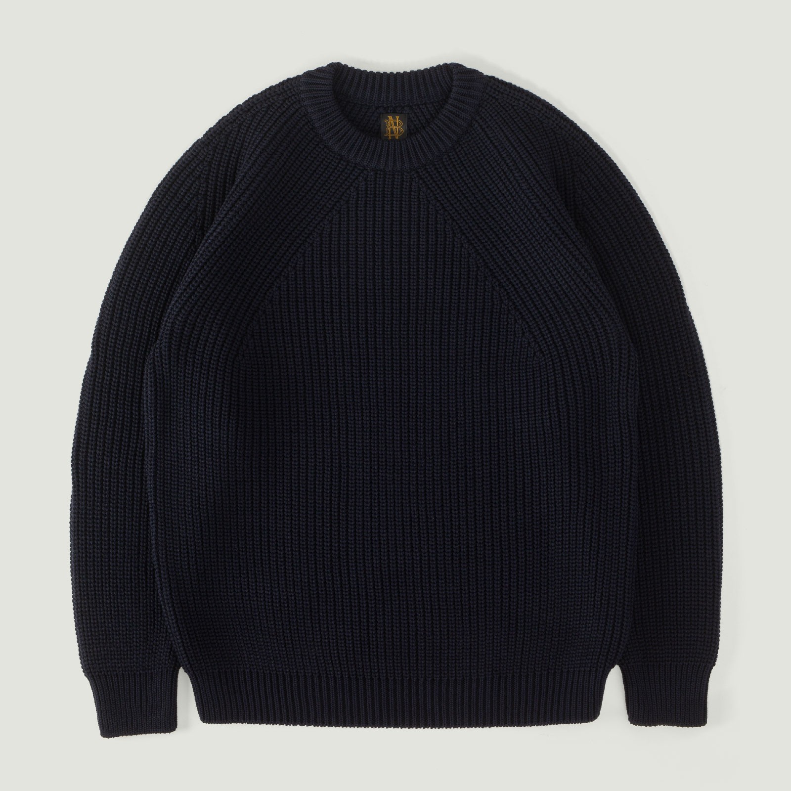 Vignettes-flâneurs-pull-BATONER-Signature-Crew-Neck-navy