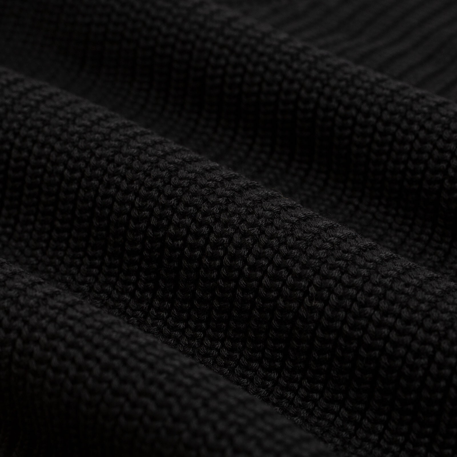 Wool Flâneurs Sweater - BATONER Signature Turtle Neck - Black