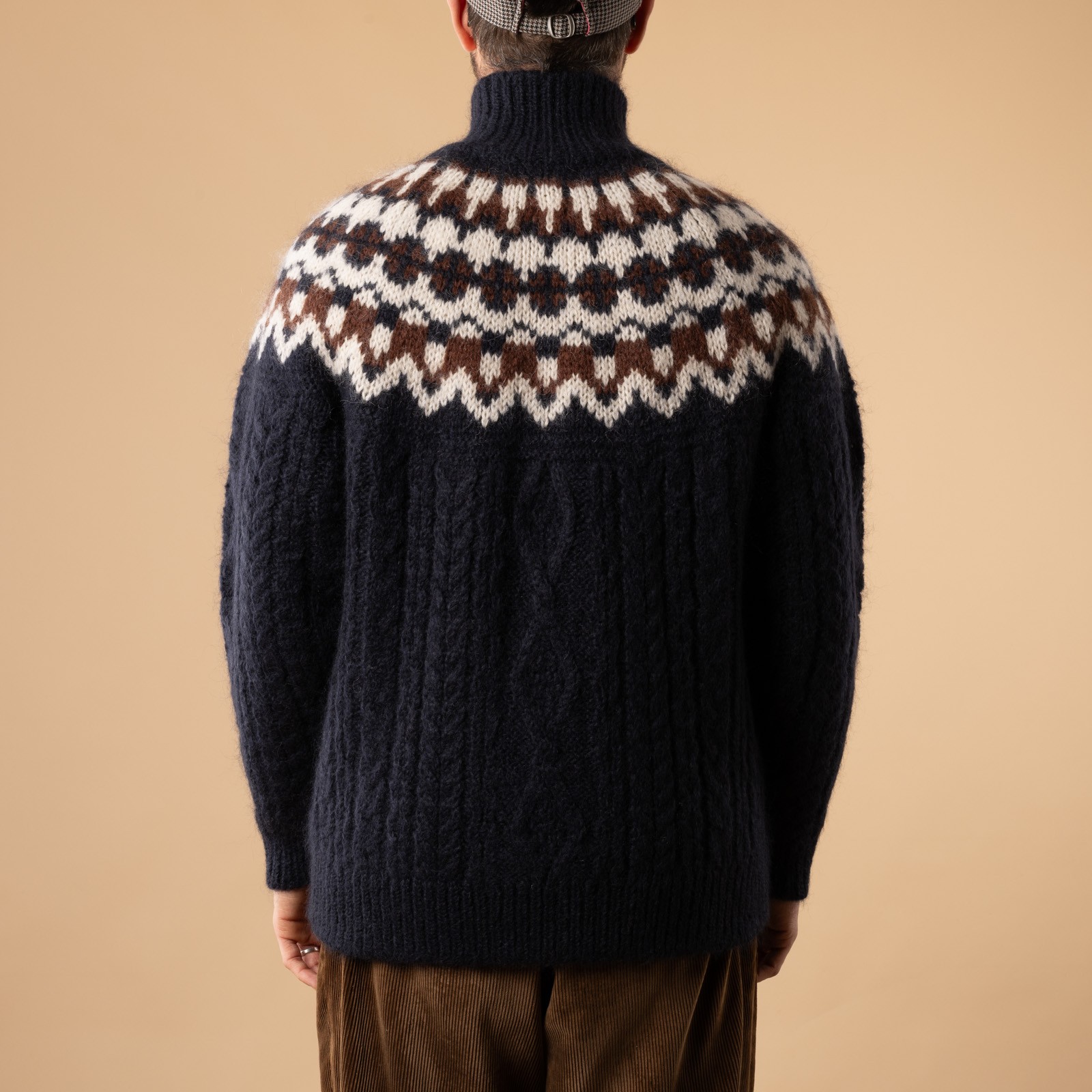 BATONER Nordic Mohair Turtleneck - Back View