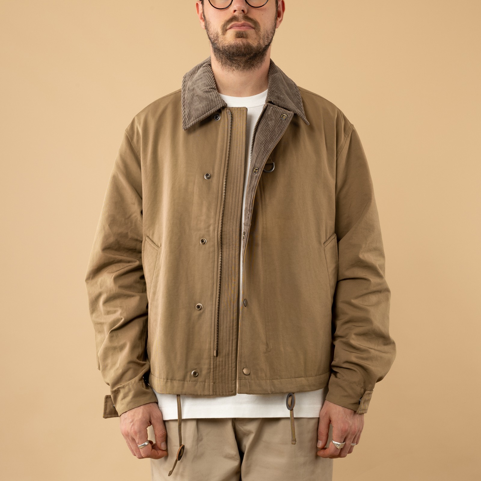 Frizmworks_Heritage Hunting Jacket Tan-de-face