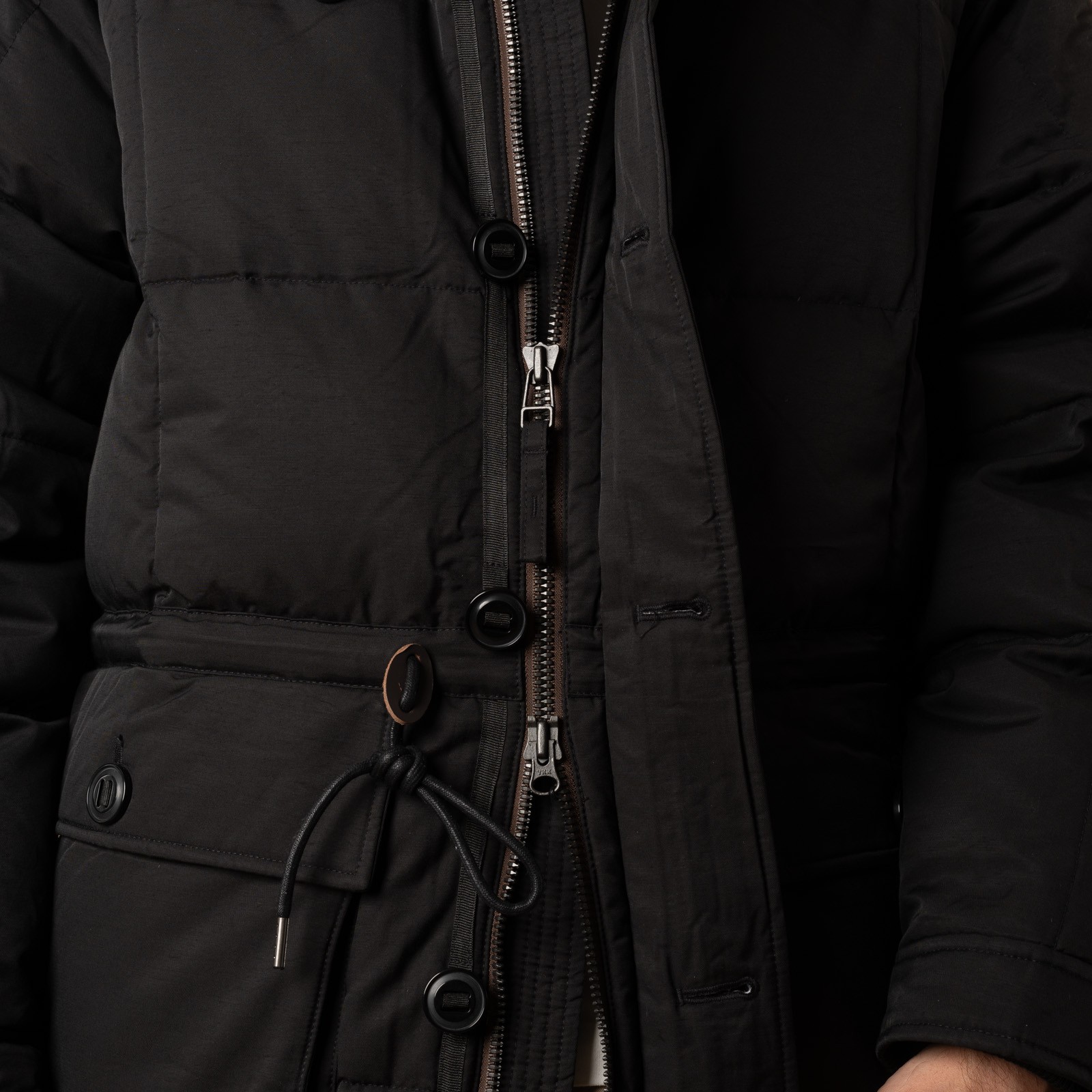 FRIZMWORKS Karakoram Down Parka Black Double Zip Images