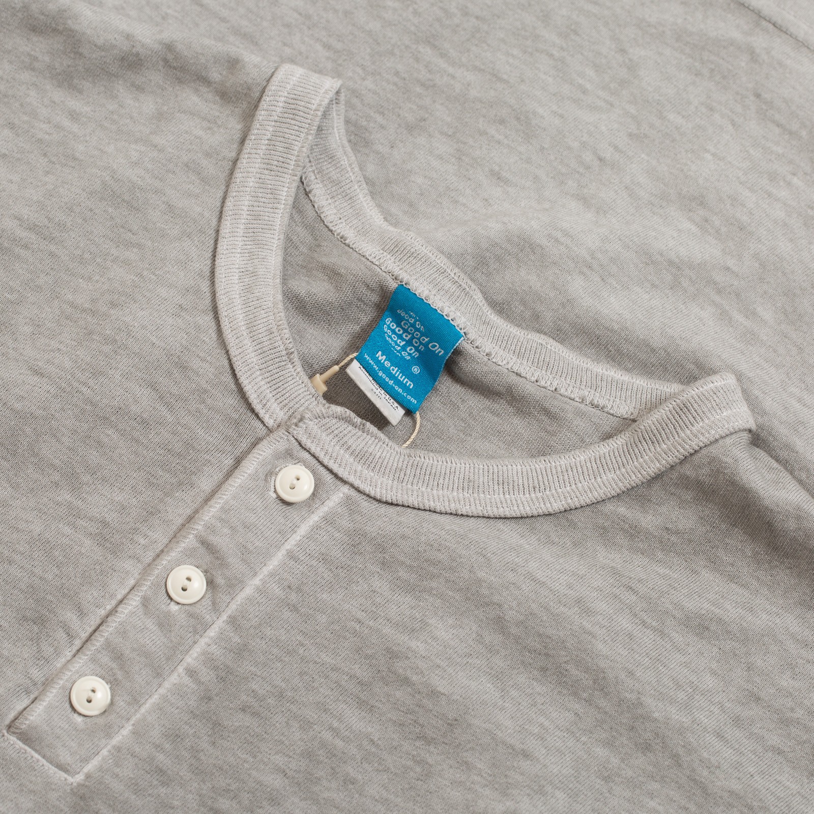 image col Henley flâneurs GOOD ON Tee-shirt Manches Longues P-ash