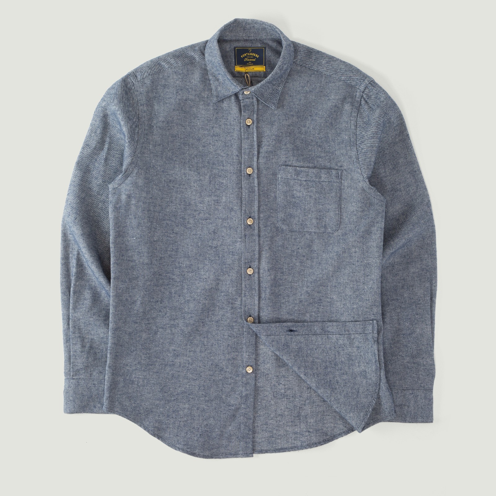 Portuguese Flannel - Flaneurs - Teca Indigo Shirt - Vignette