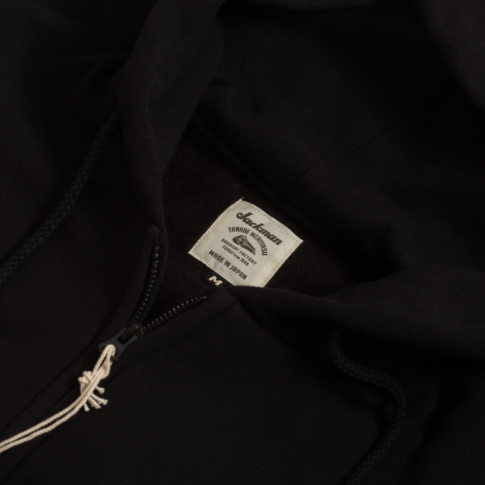 Vignettes-flâneurs-sweat-zippé-Jackman-noir Nap Sweat Parka Black col