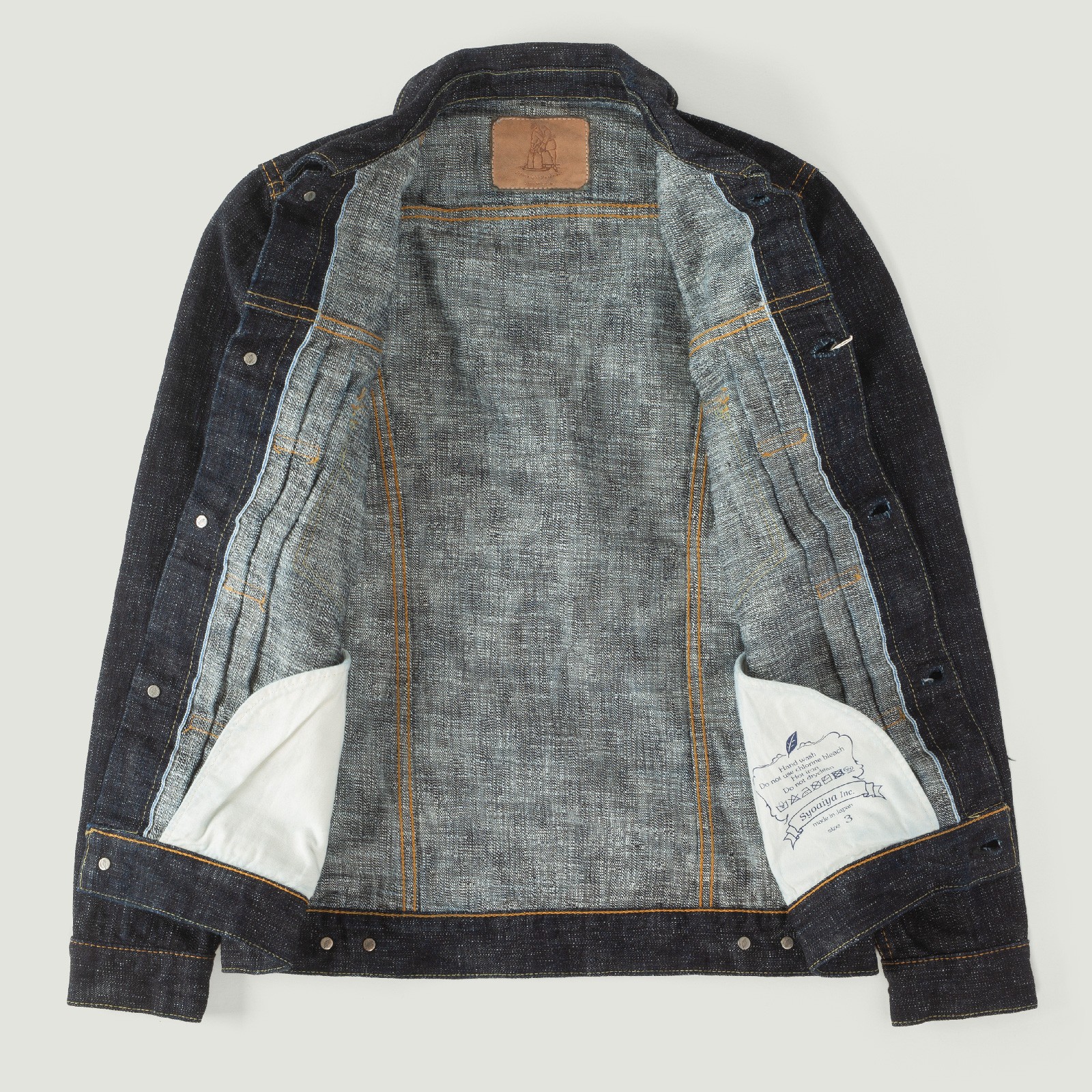 image ouverte-flâneurs-veste-type-II-Pure-Blue-Japan-fw24