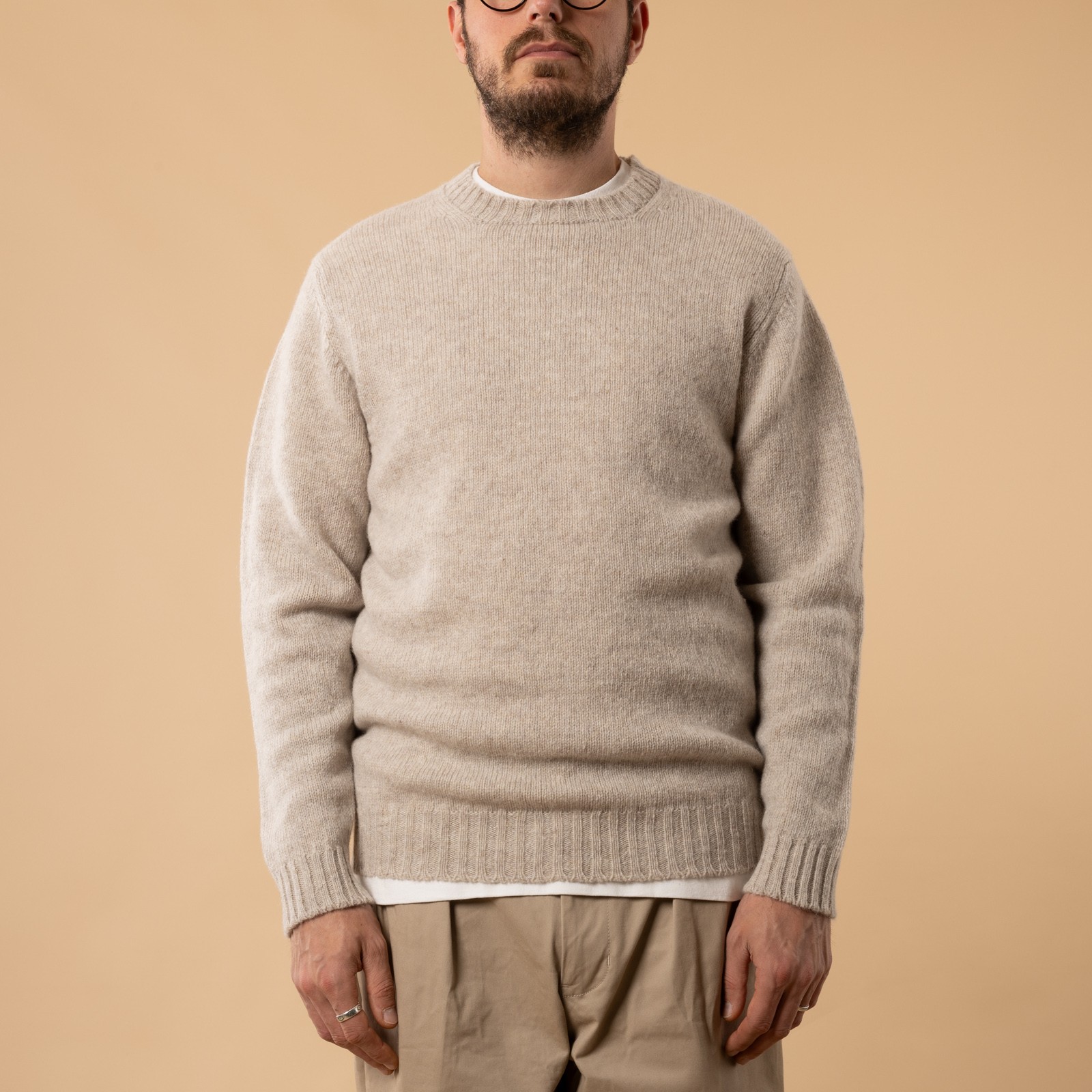 Pull Supersoft Lambswool "Aryan" Putty