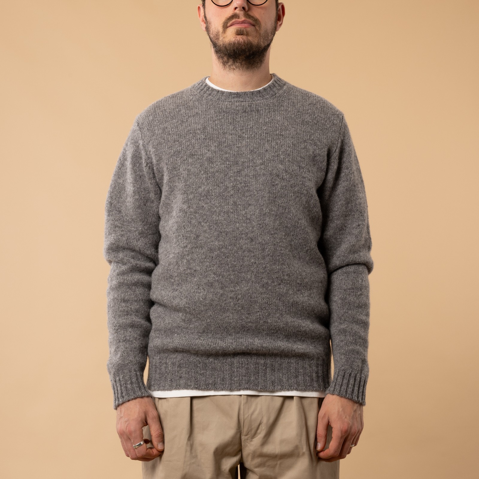 Pull Supersoft Lambswool "Aryan" MedGrey