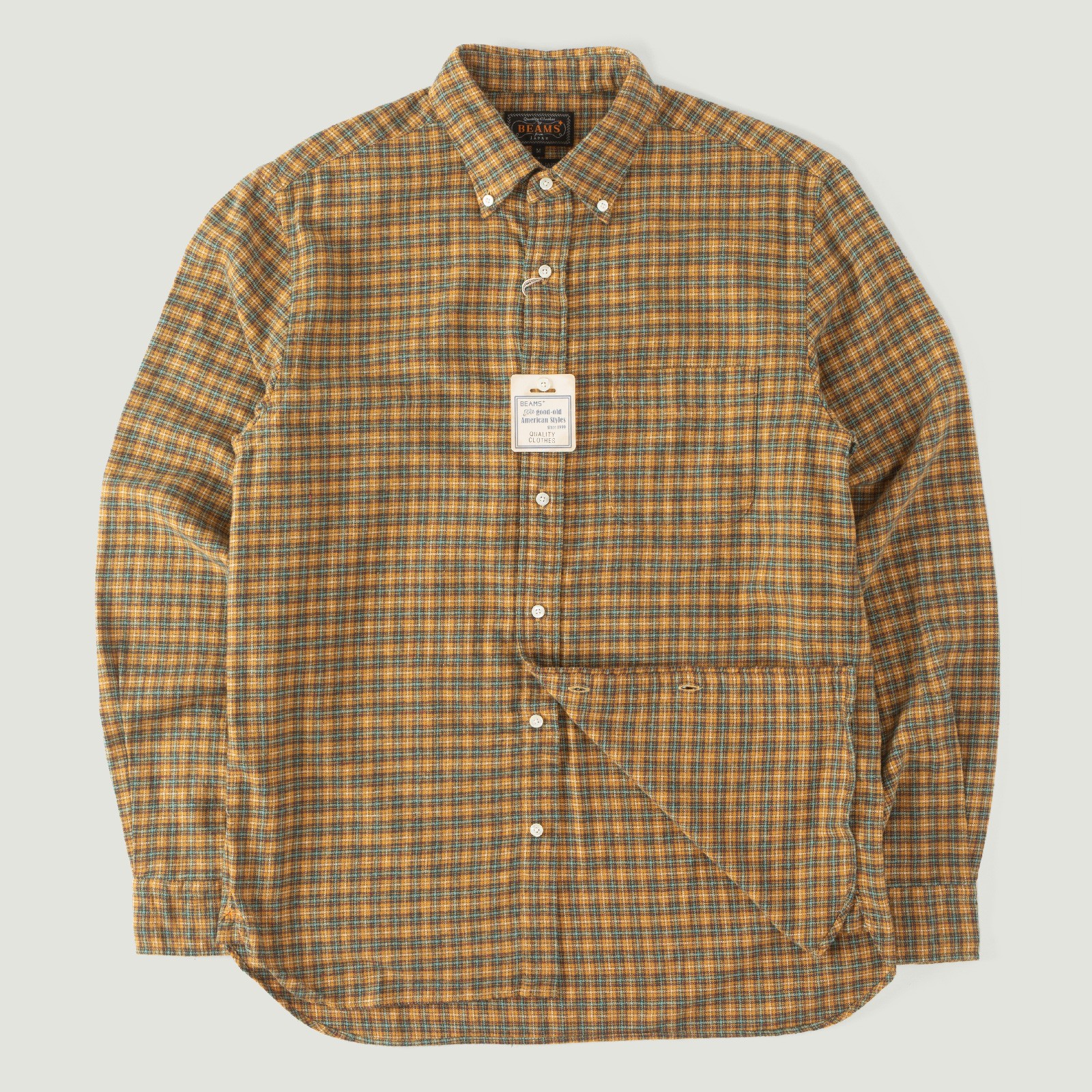 Vignette_BEAMS PLUS / B.D. Mini Plaid Flannel Yellow