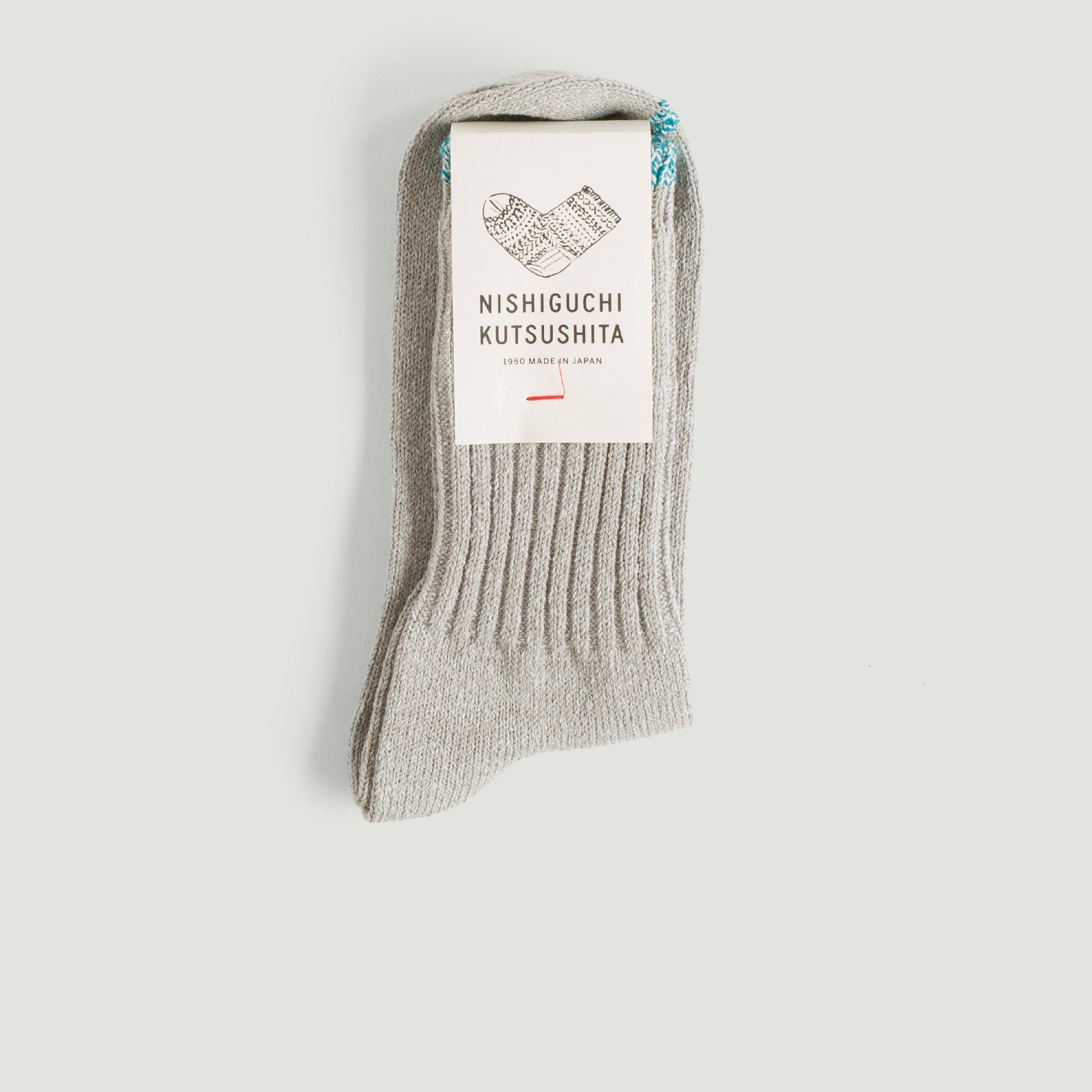 Vignette-flâneurs-NISHIGUCHI-KUTSUSHITA-Silk-Cotton-Socks-light-gray