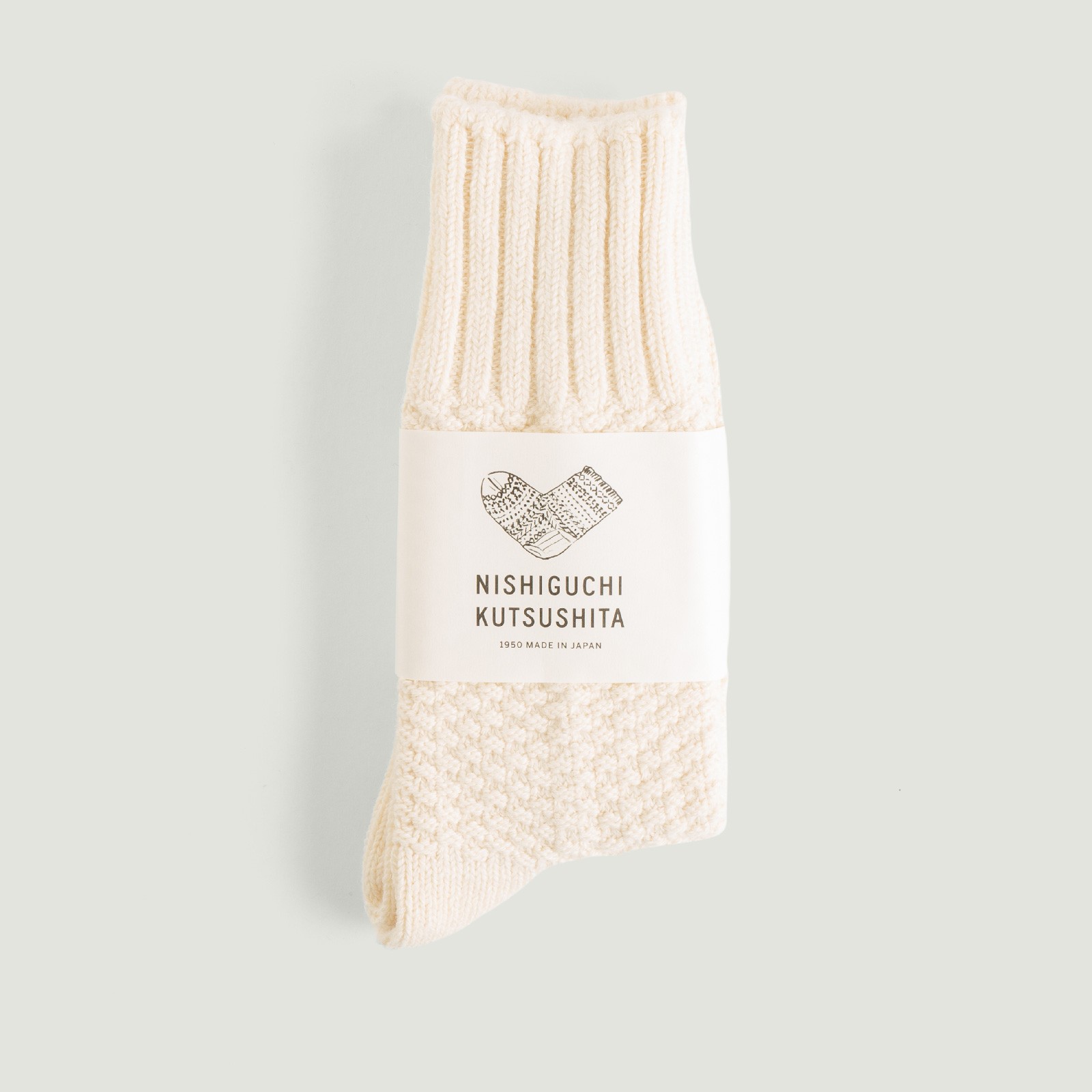 Vignette-NISHIGUCHI-KUTSUSHITA-Wool-Cotton-Boots-Socks-ivory