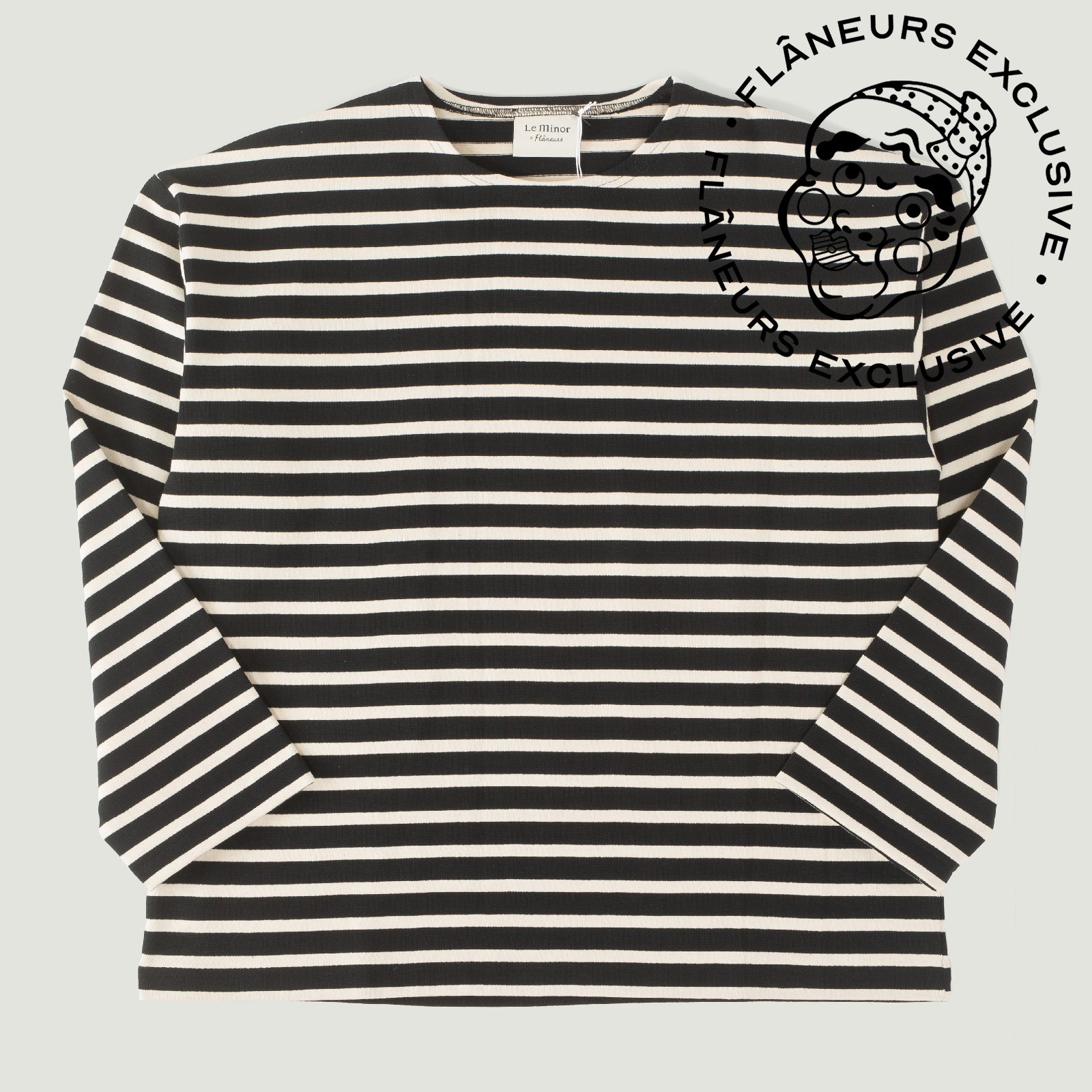 Le Minor x Flâneurs Marinière Loose Noir/Écru